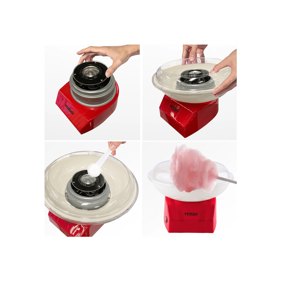 4 TODO Cotton Candy Machine Electric Fairy Floss Maker Sugar Kids Snack, 4 of 5