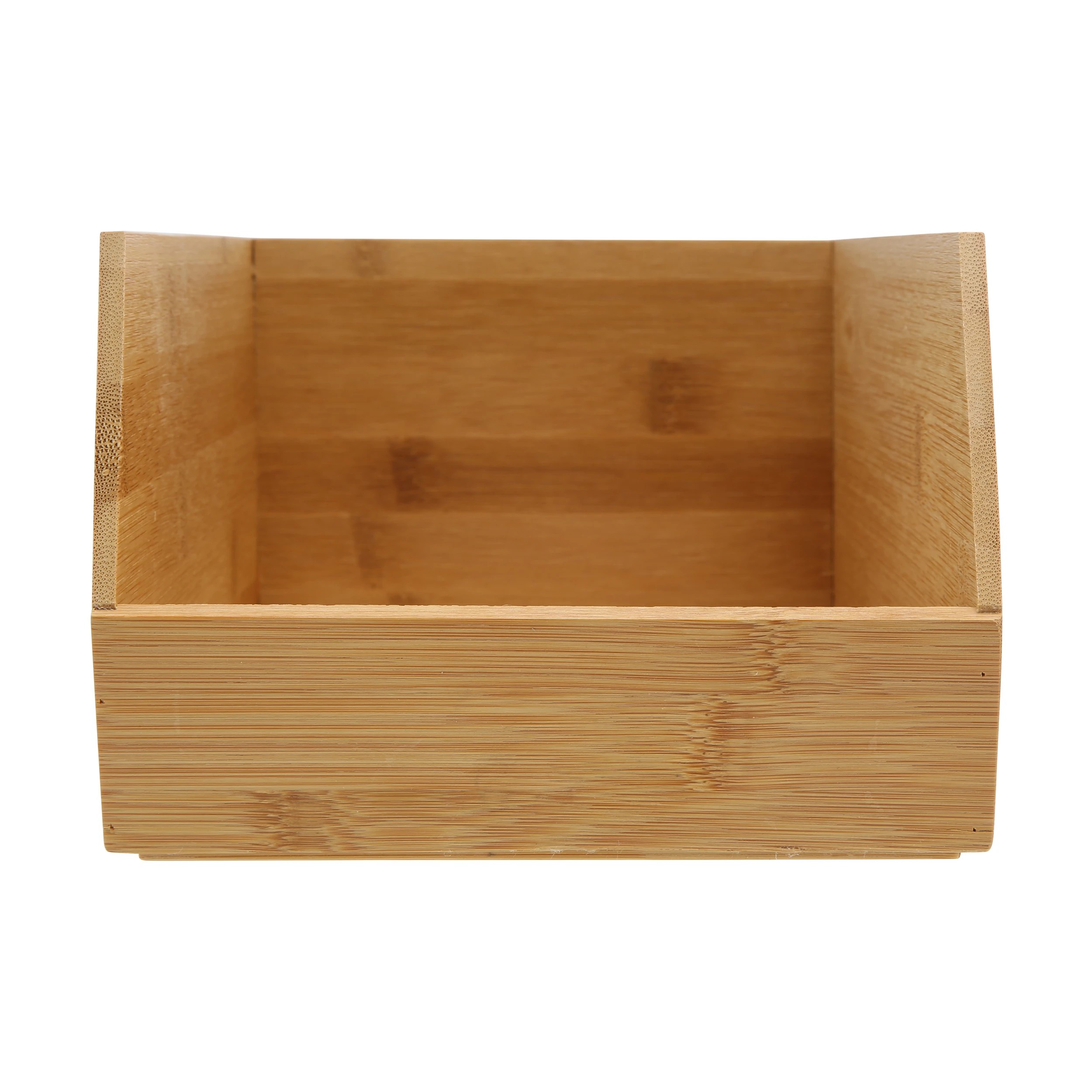 2 Bamboo Stackable Basket - Large, Brown, 2 of 3
