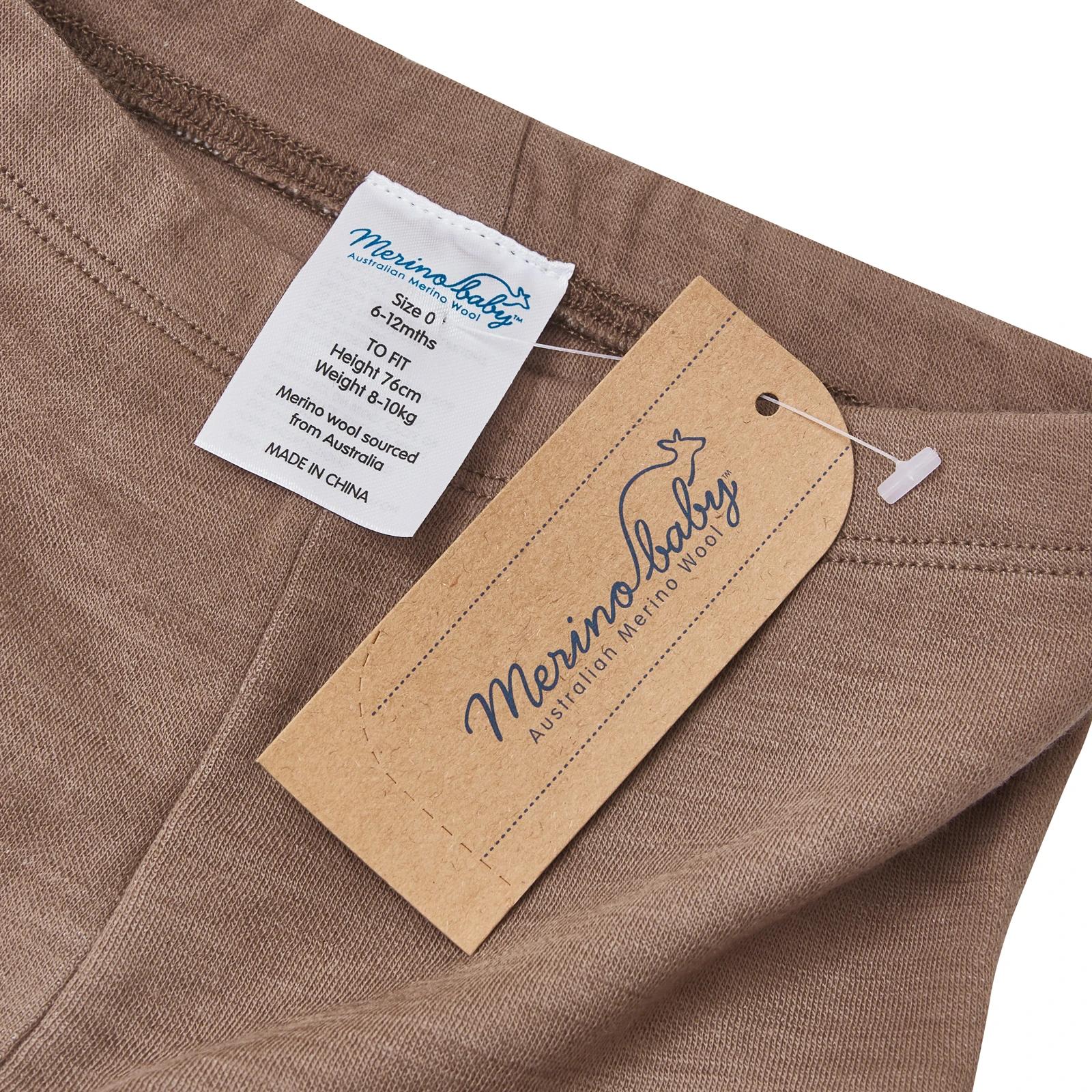 3 Merino Baby Australian Merino Wool Merino Pant-Brown Marle BROWN MARLE, 3 of 7