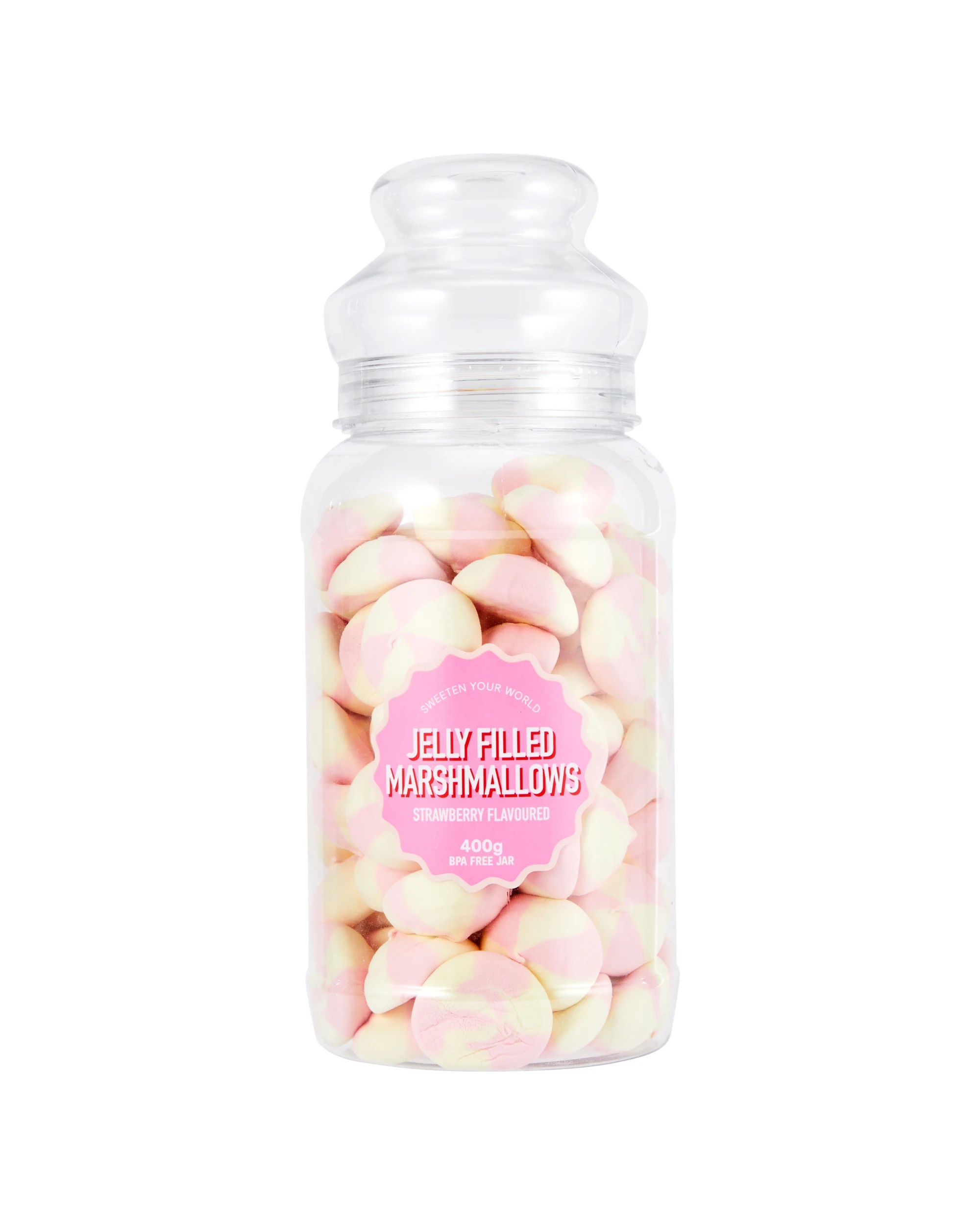 1 Strawberry Flavoured Jelly Filled Marshmallows 400g, 1 of 5