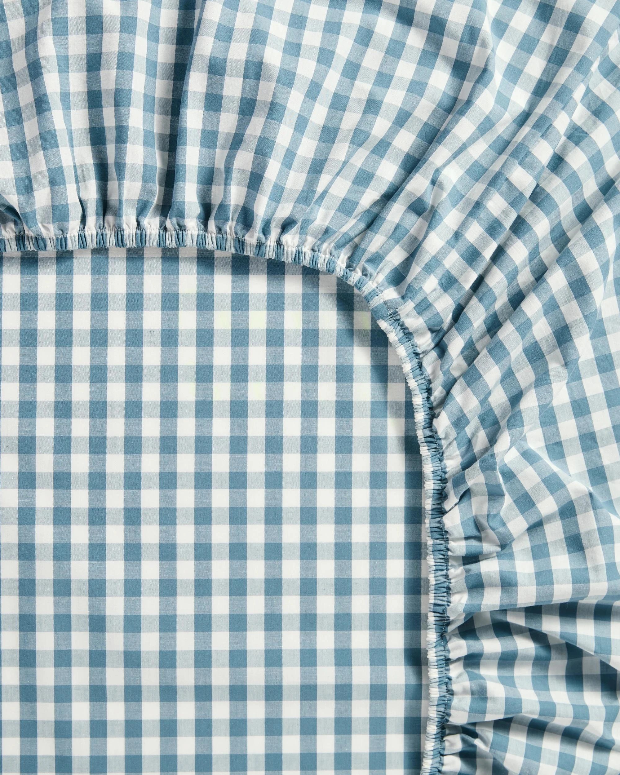 3 Target Gingham Australian Cotton Mix & Match Fitted Sheet - Queen Bed - Blue, 3 of 3