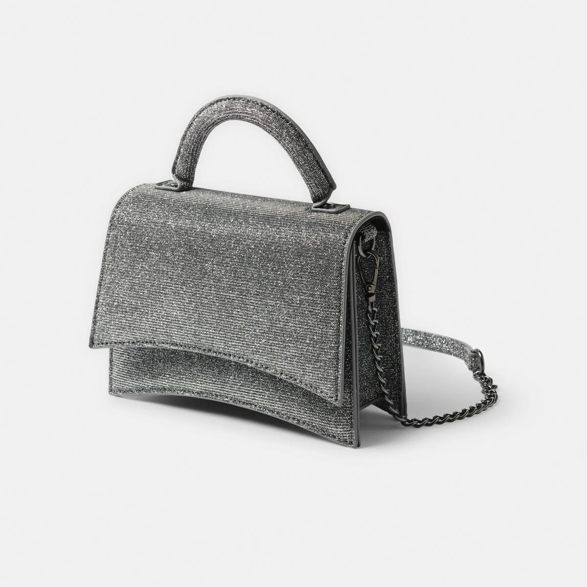 2 Shimmer Bag Gunmetal, 2 of 5