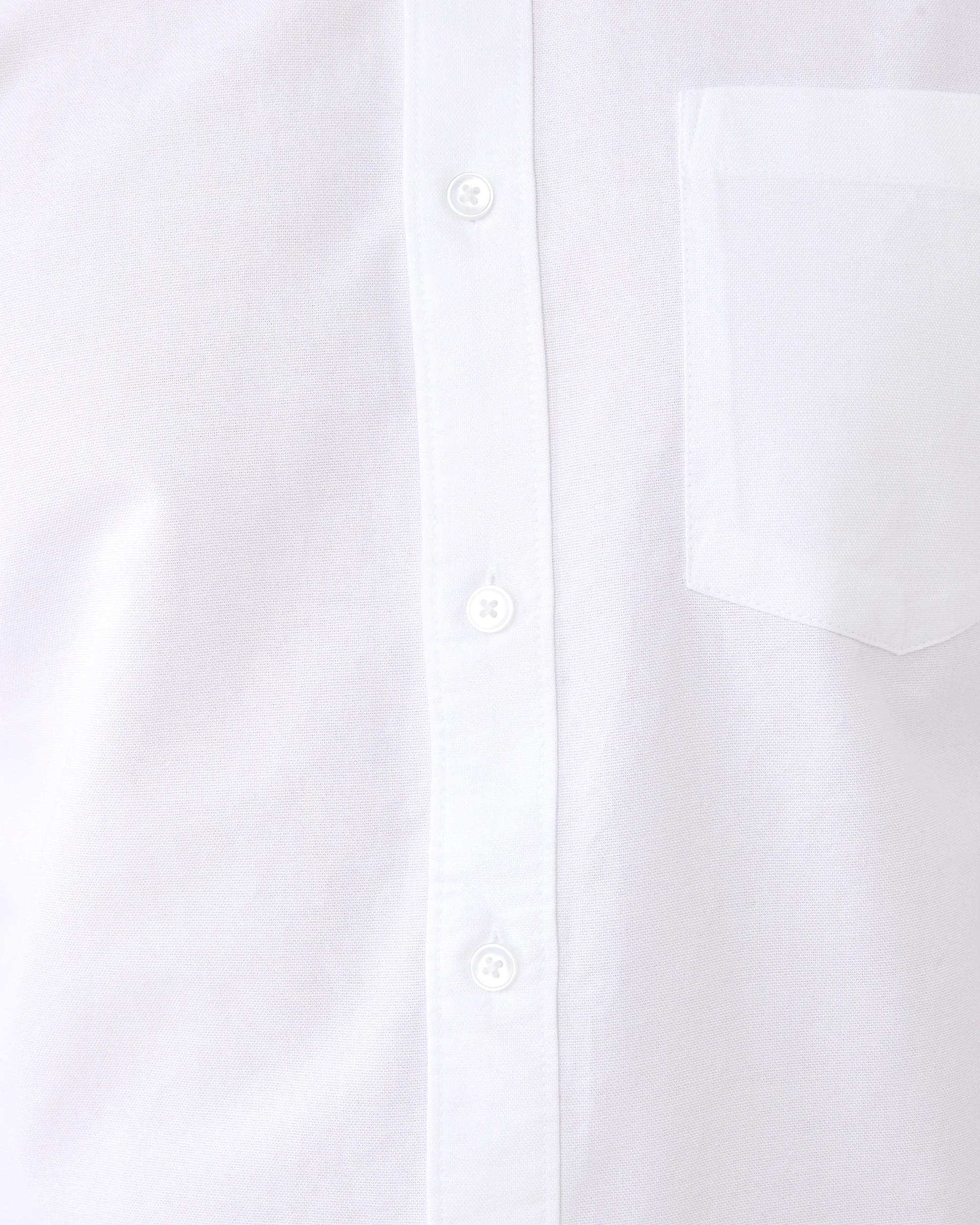 6 Long Sleeve Oxford Shirt White, 6 of 8