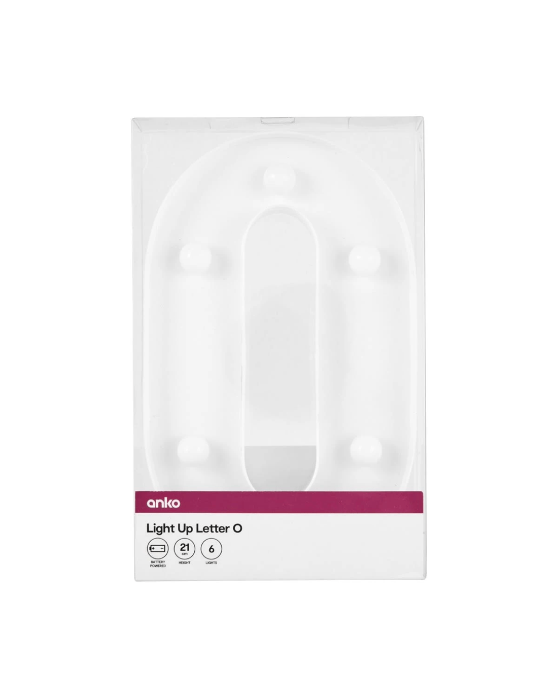 4 Light Up Letter - O, 4 of 5