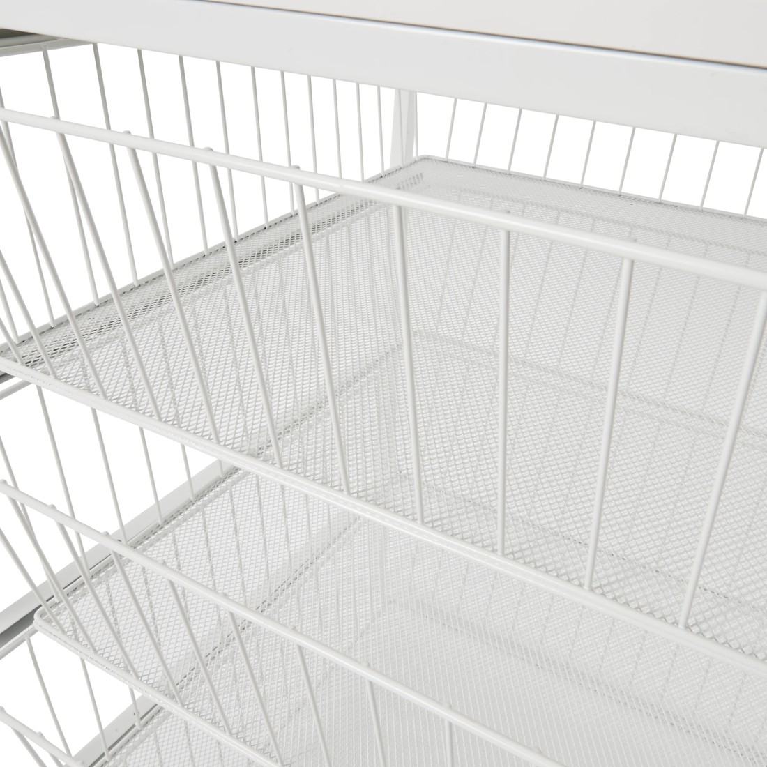 10 Mesh and Wire 4 Drawer Unit - White, 10 of 10