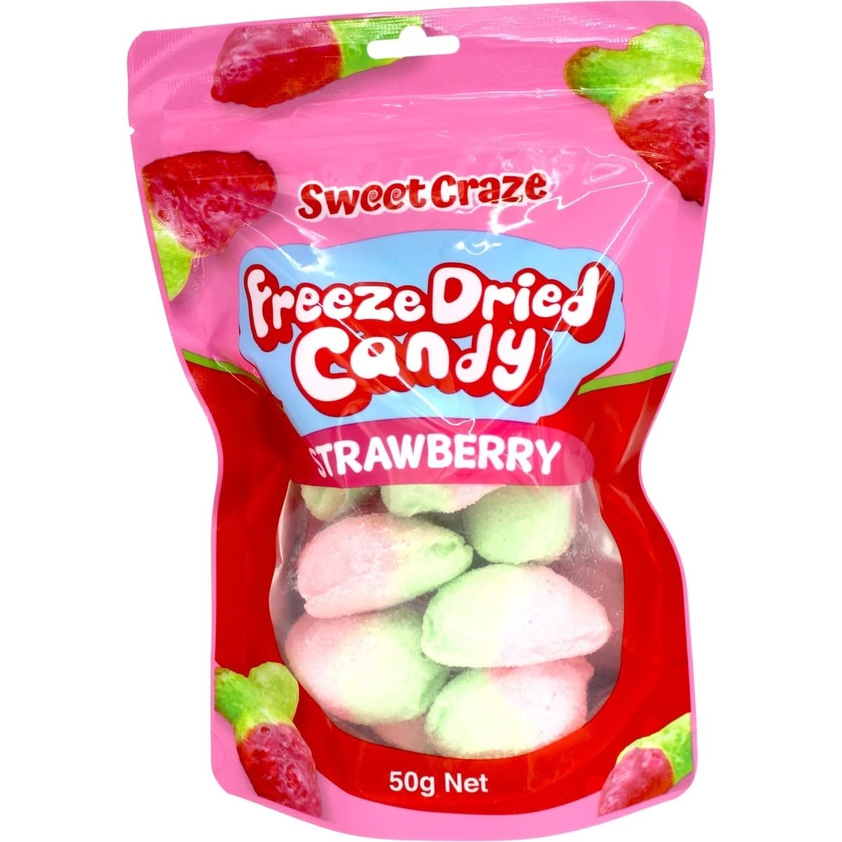 1 Sweet Craze Strawberry Freeze Dried Candy 50g, 1 of 2