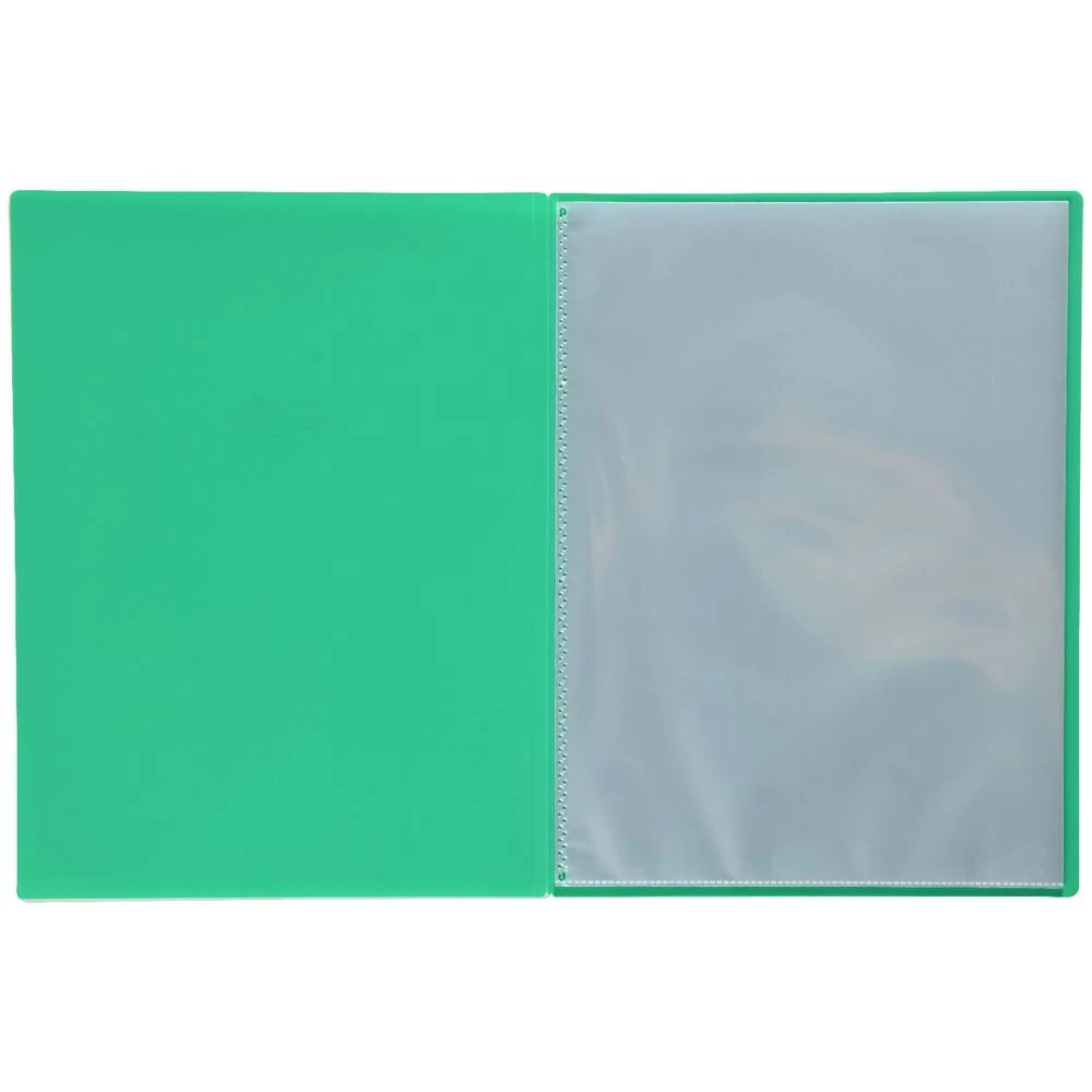 3 Aqua Drops Display Book A4 10 Pockets Vivid Green, 3 of 4