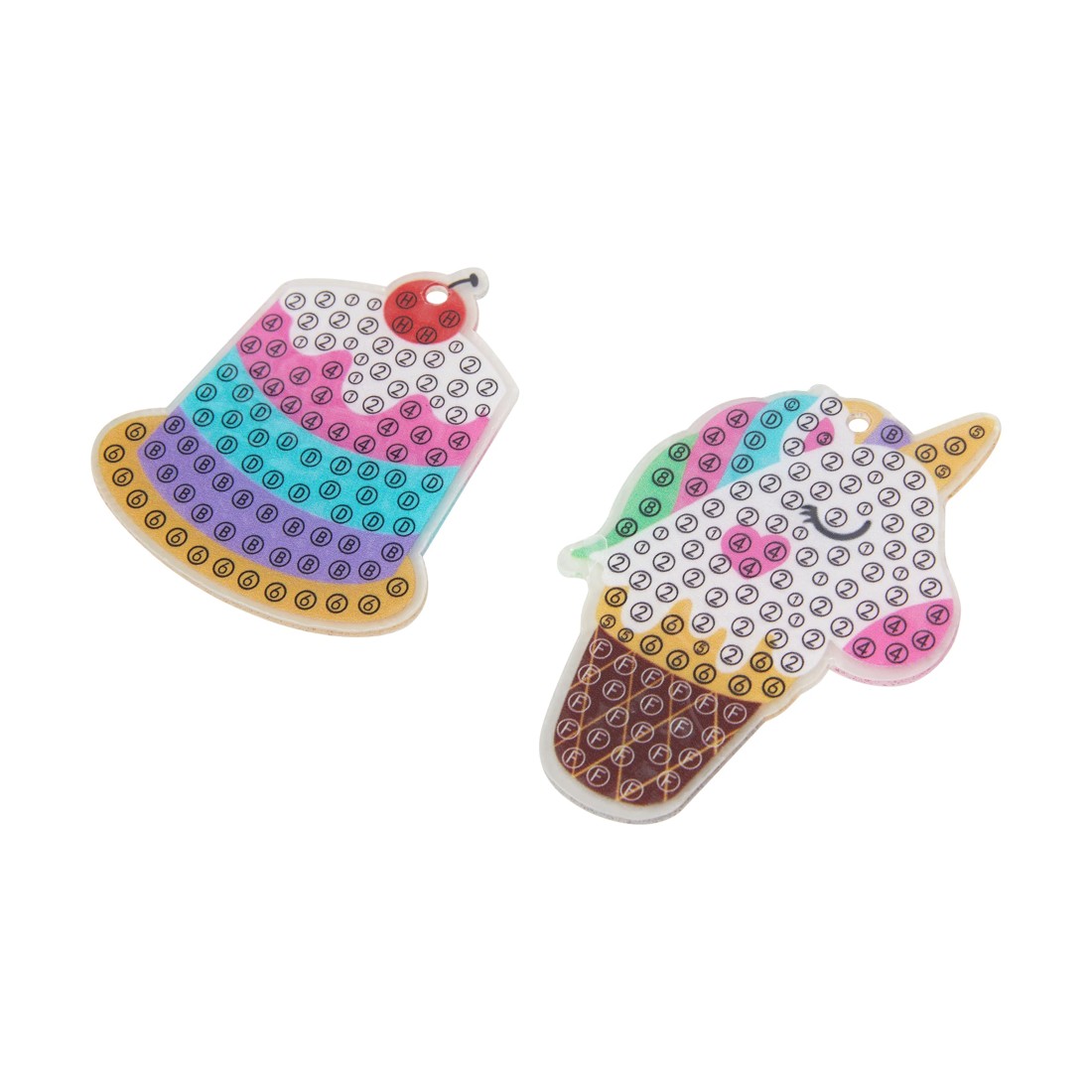 7 Make Your Own Gem Keychains: Gem by Numbers Keyring Set, 7 of 10