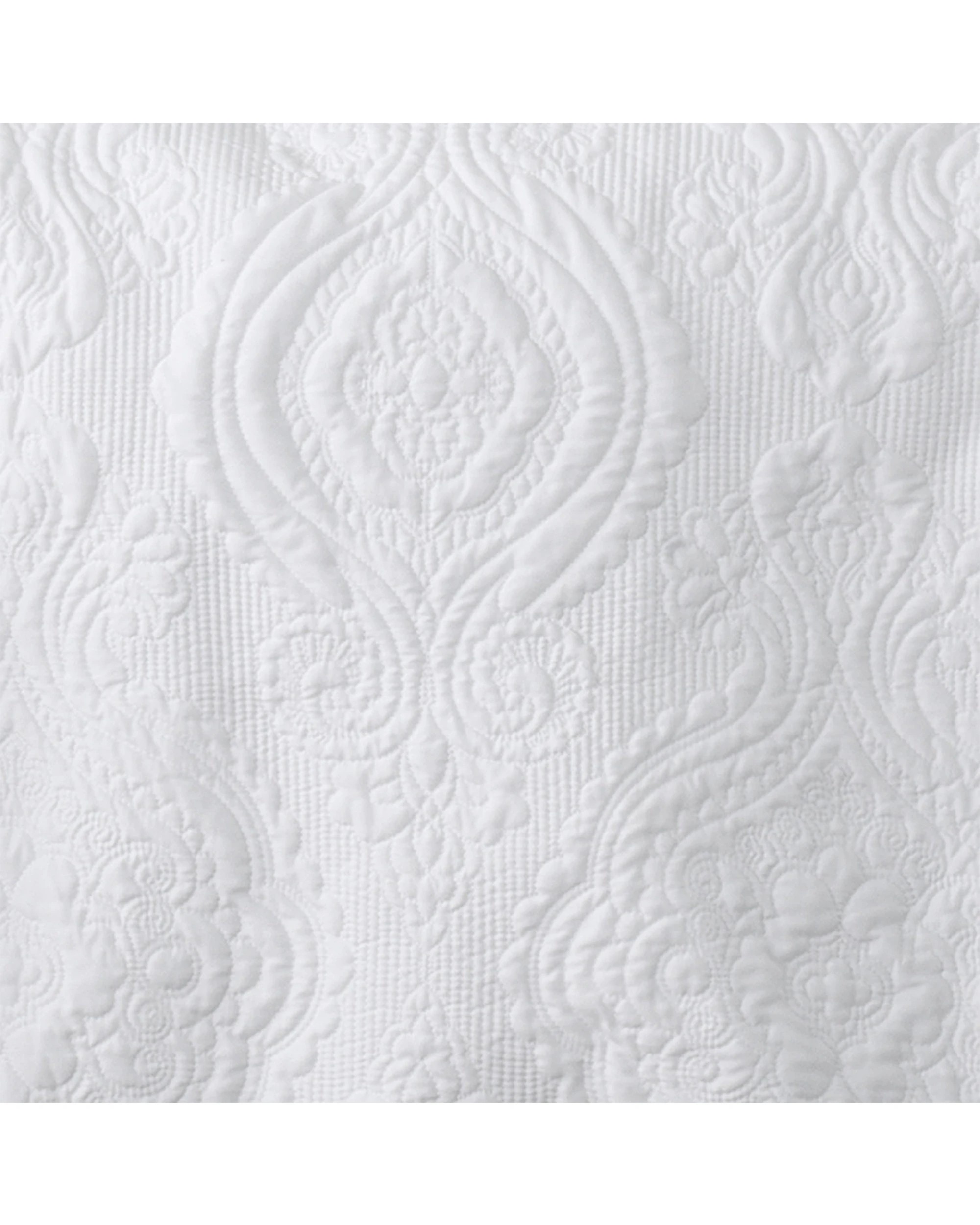 5 Bianca Cordelia Elegant Bedspread With Pillowcase - Queen Bed - White, 5 of 6