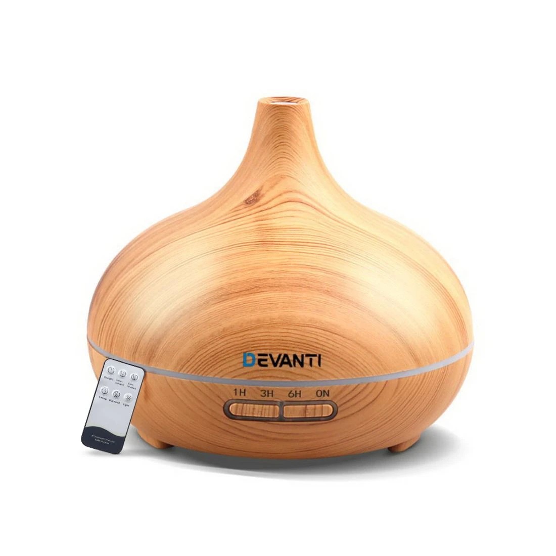 1 Devanti Aroma Diffuser Aromatherapy Humidifier 300ml - Brown, 1 of 8