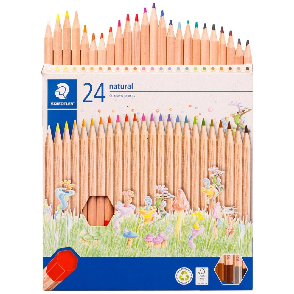 3 Staedtler Natural Coloured Pencils 24 Pack, 3 of 5