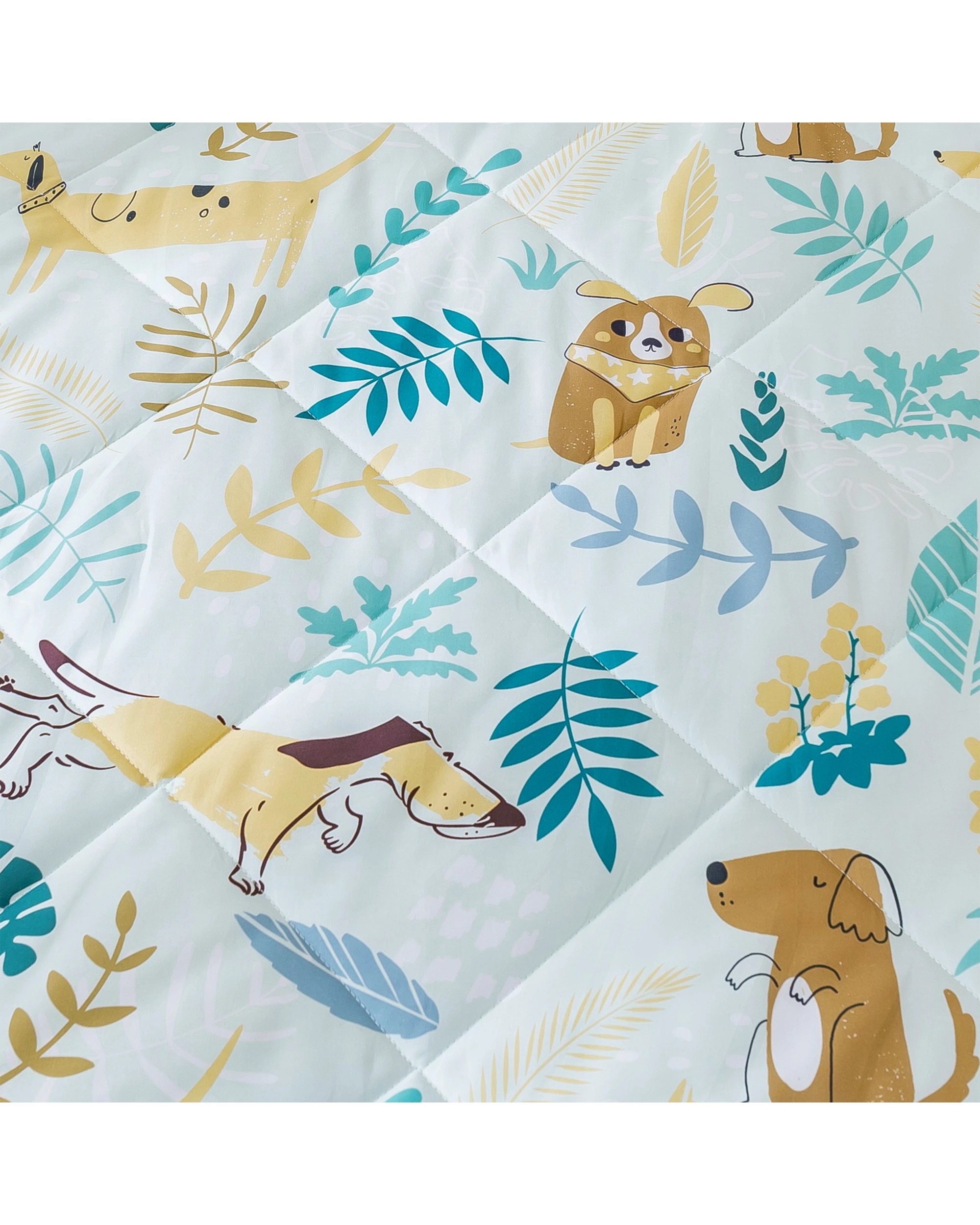 6 Jack & Ava Comforter Set Puppy Love - King Single Bed - Animal Print, 6 of 6