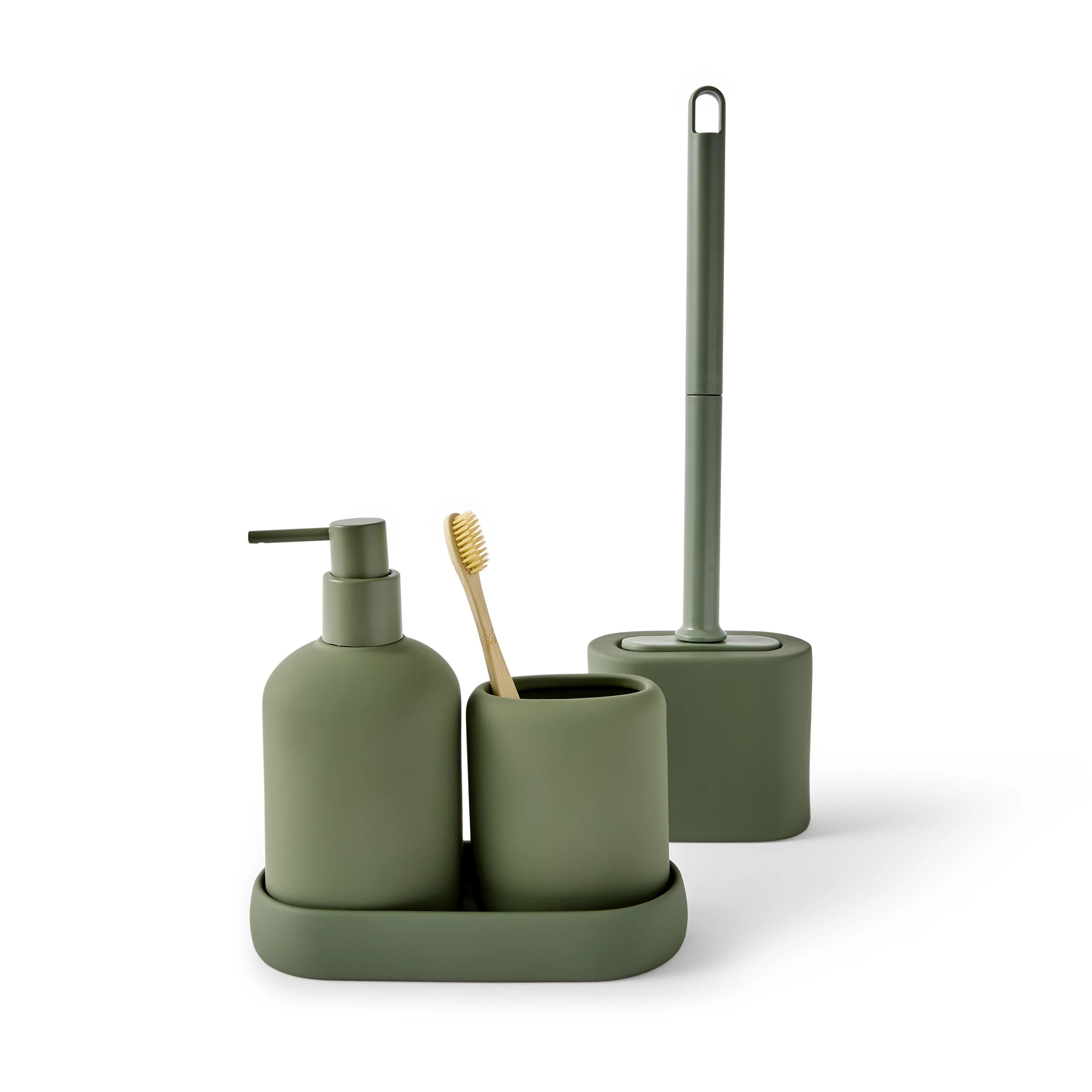 1 Bathroom Accessory Set - Green, 1 of 10