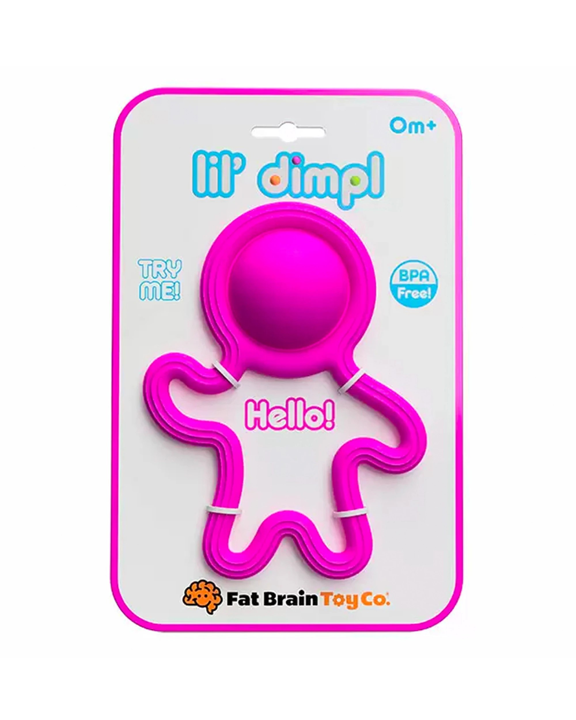 2 Fat Brain Toy Co. Lil Dimpl Newborn Baby Toddler Silicone Teether Toy - Multi, 2 of 3