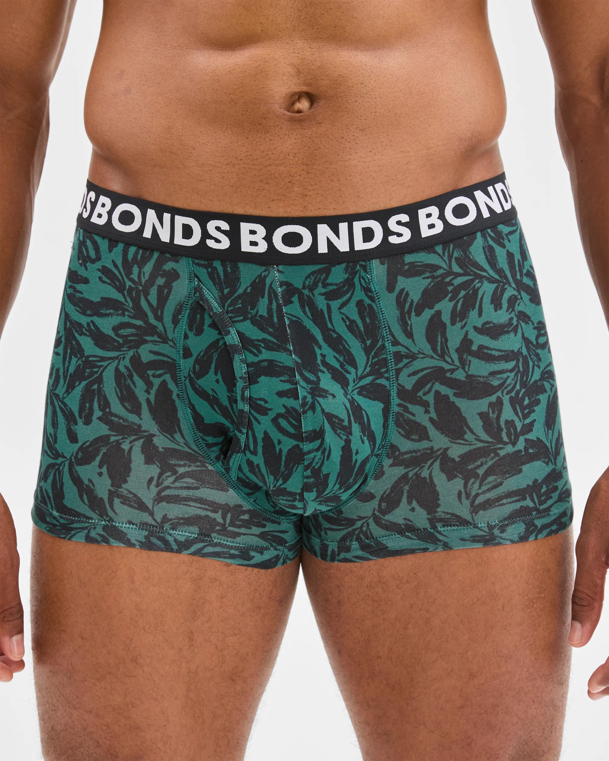 4 Bonds 3 Pack Everyday Trunks INK BRANCH, GREEN, BLACK, 4 of 4