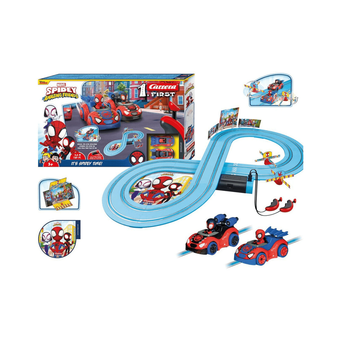 1 Carrera First Spidey Web Spinners Slot Car Racing Track Spider-Man Set 2.4m
 - multi, 1 of 4