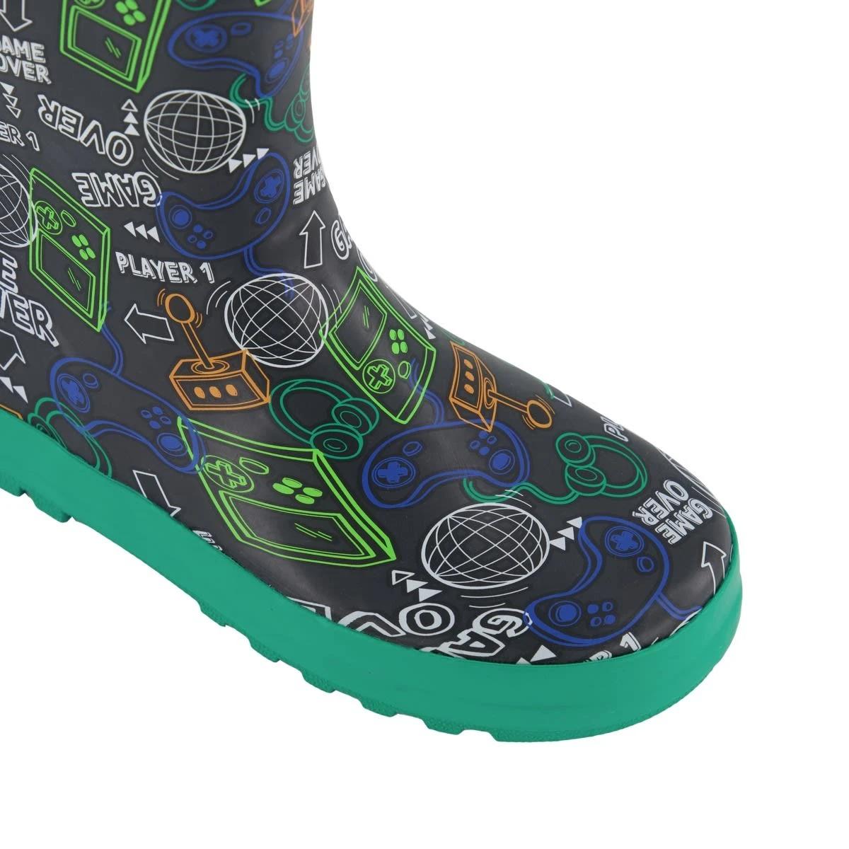 4 Senior All Over Print Rainboots Game Multi, 4 of 4