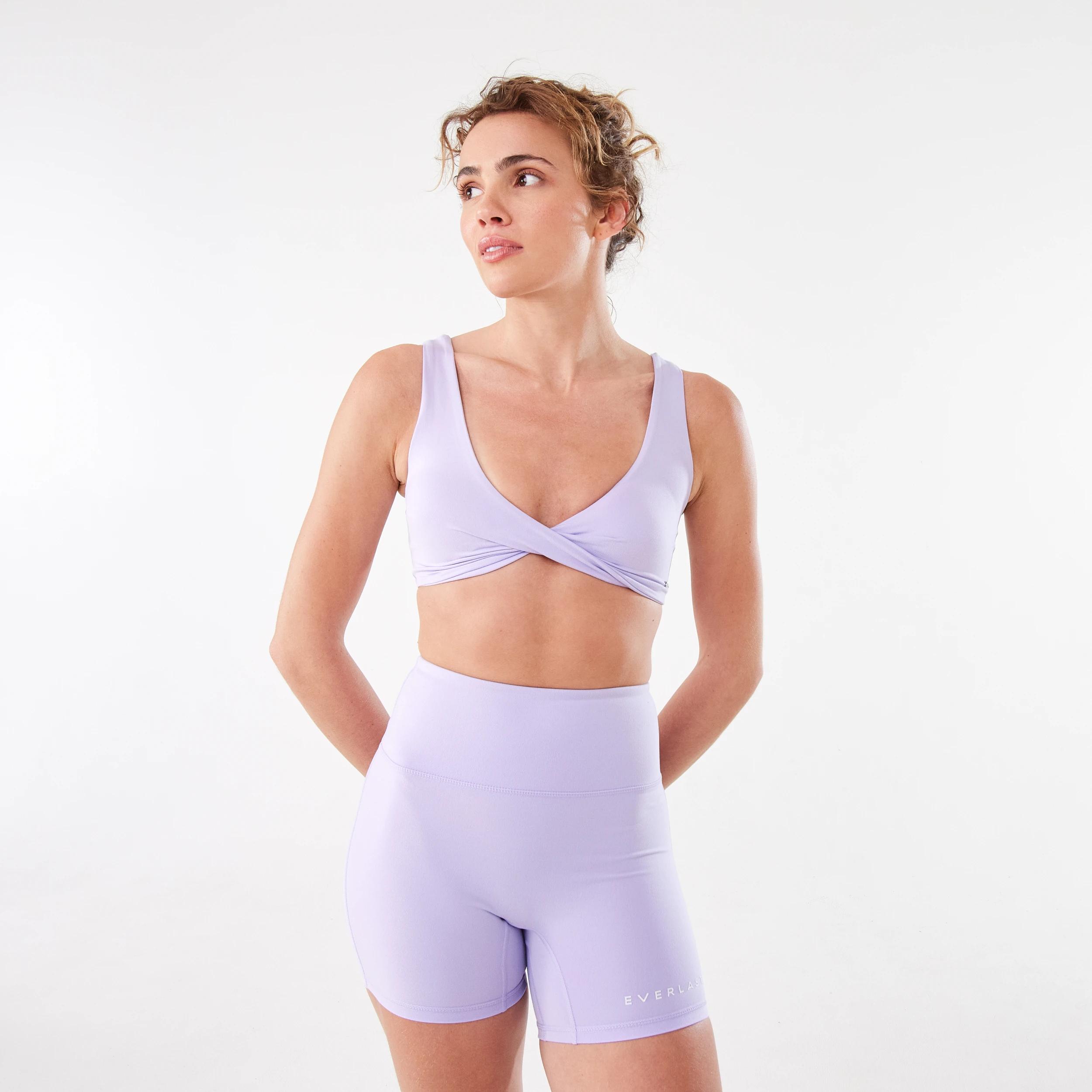 9 Everlast Womens Twist Front Crop Top EVERLAST SIMPLE LOGO GAL LILAC, 9 of 9