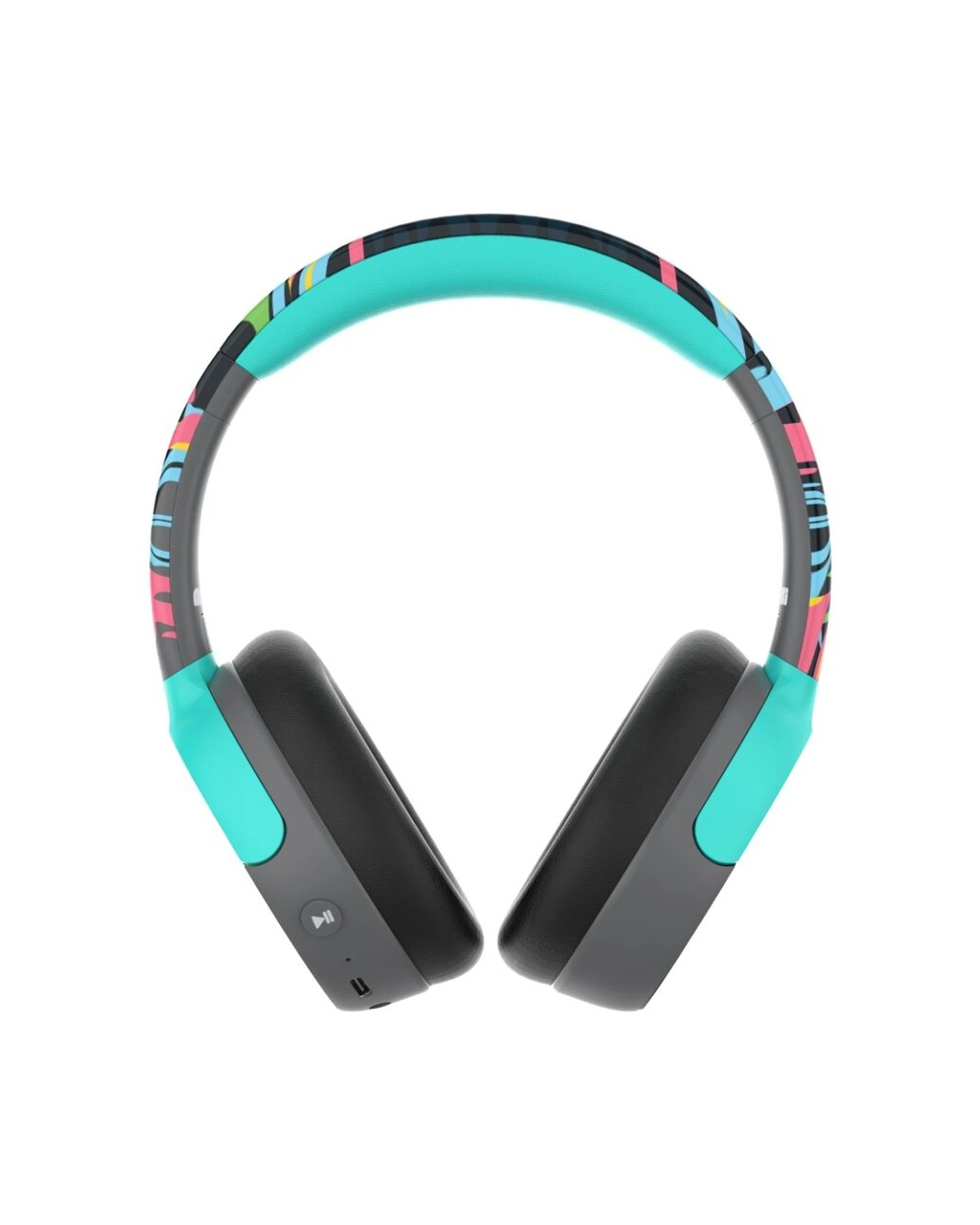 2 Moki Super Pop Wireless Bluetooth Over Ear Kids Headphones - Blue, 2 of 4