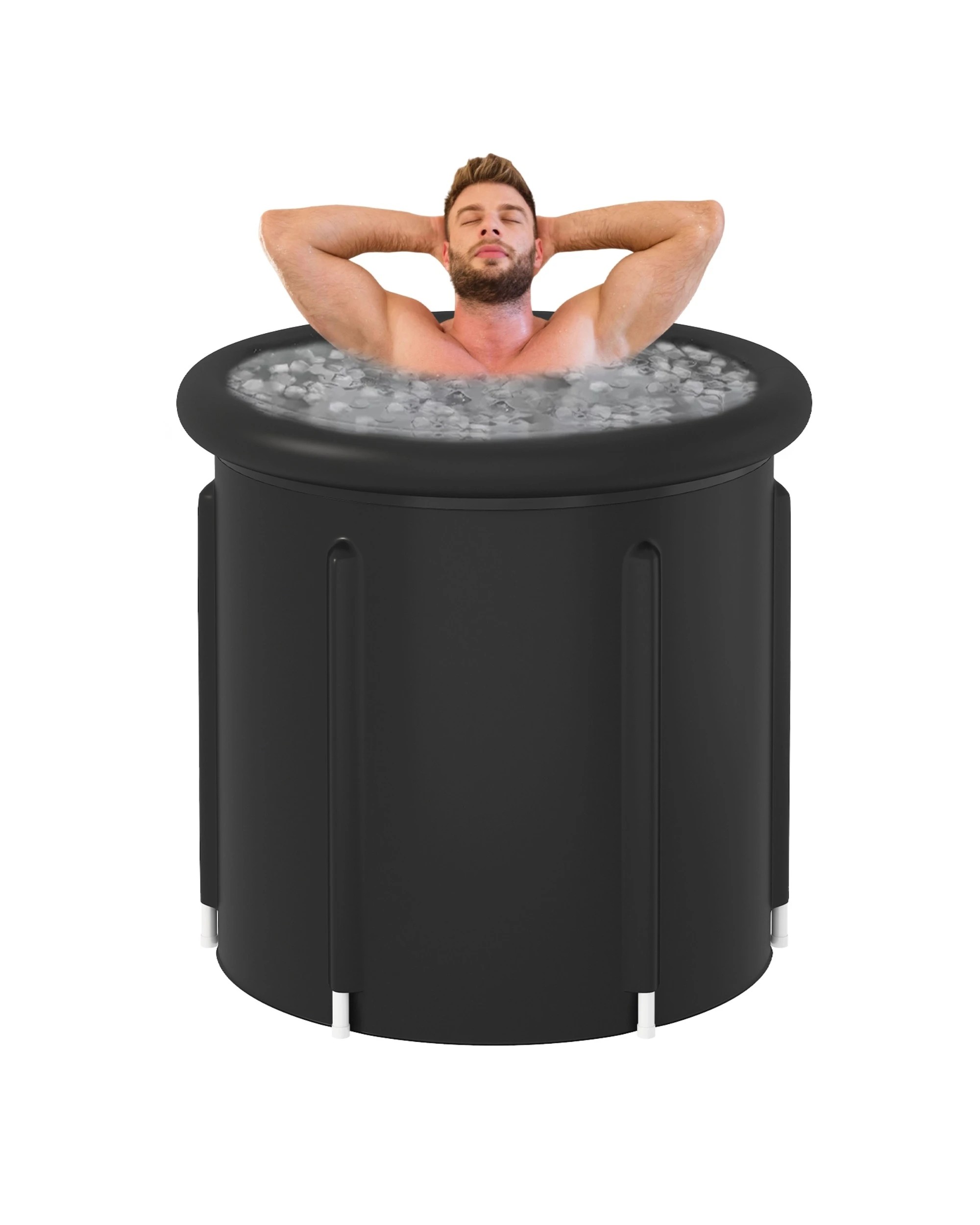 7 Advwin Portable Ice Bath Tub 80 x 75cm Multiple Layered 376L Foldable Cold Plunge Tub, 7 of 8