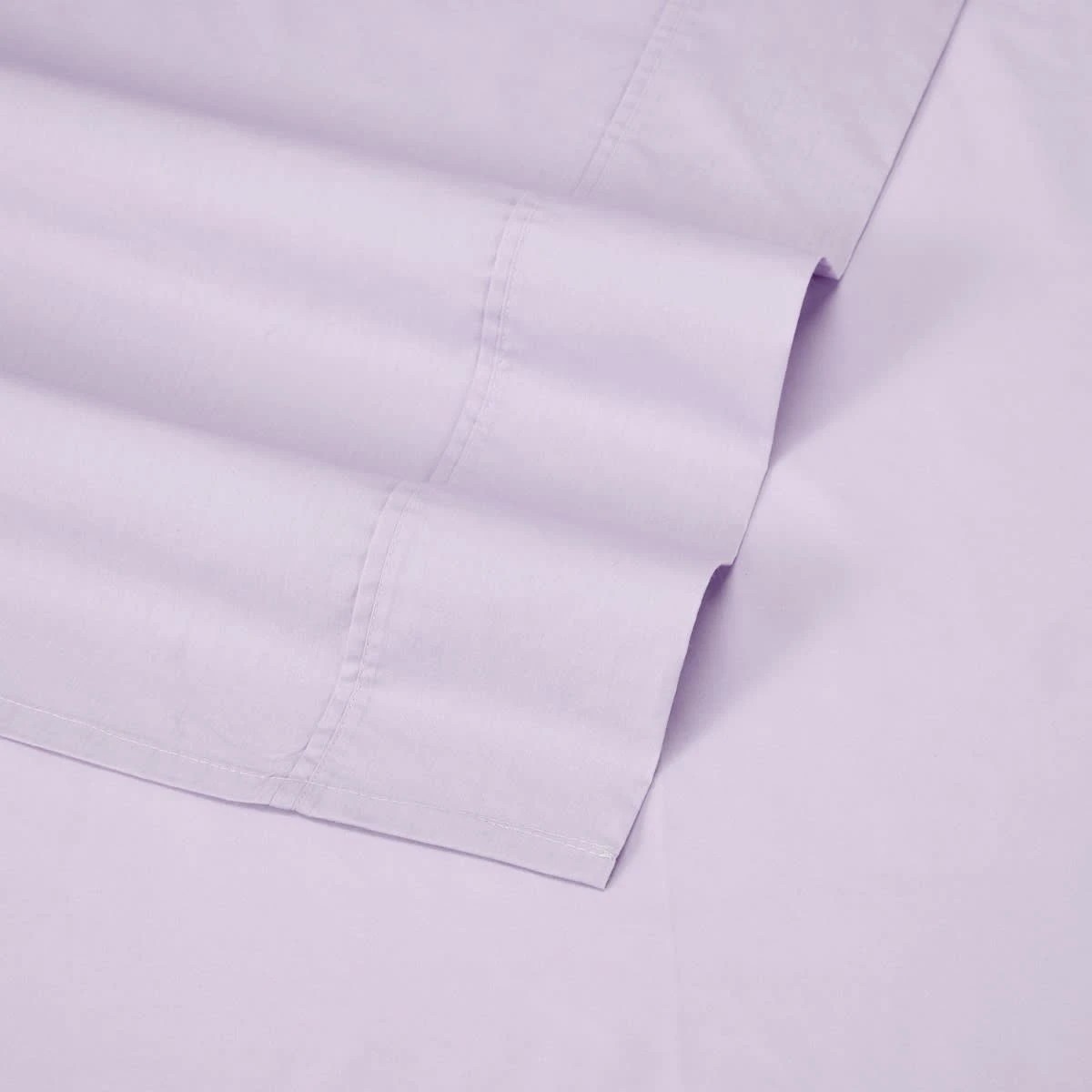 4 250 Thread Count Cotton Rich Sheet Set - Double Bed, Lilac, 4 of 6