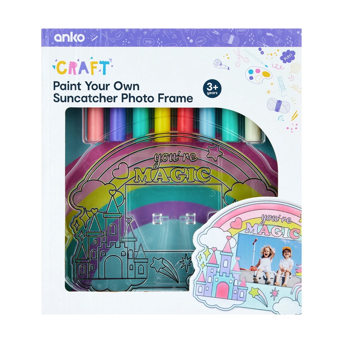 1 Paint Your Own Suncatcher Photo Frame Kit, 1 of 4