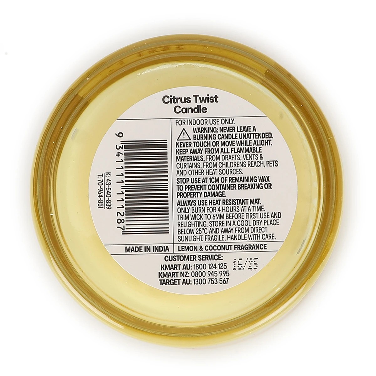 5 Citrus Twist Scented Candle, 5 of 5