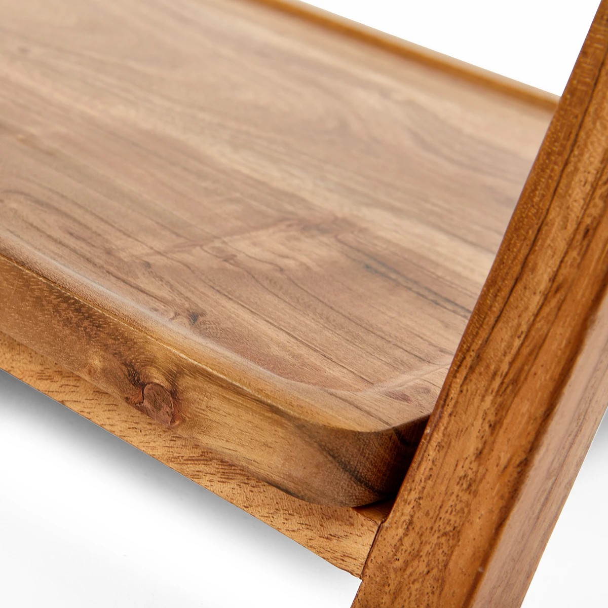 9 2 Tier Acacia Serving Stand, 9 of 10