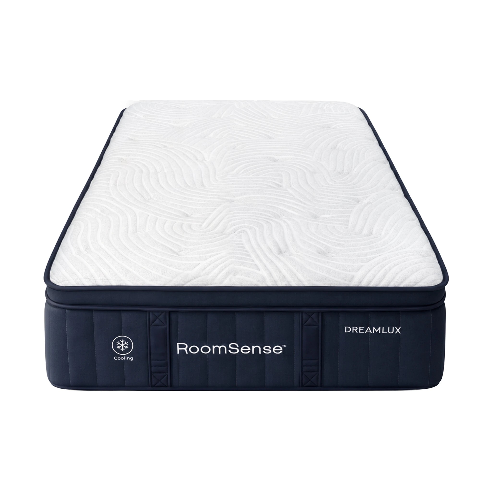 1 RoomSense Single Mattress, 34cm Medium Soft Hotel Bed, Gel Cooling Memory Foam & Tencel Pocket Spring - White, 1 of 9