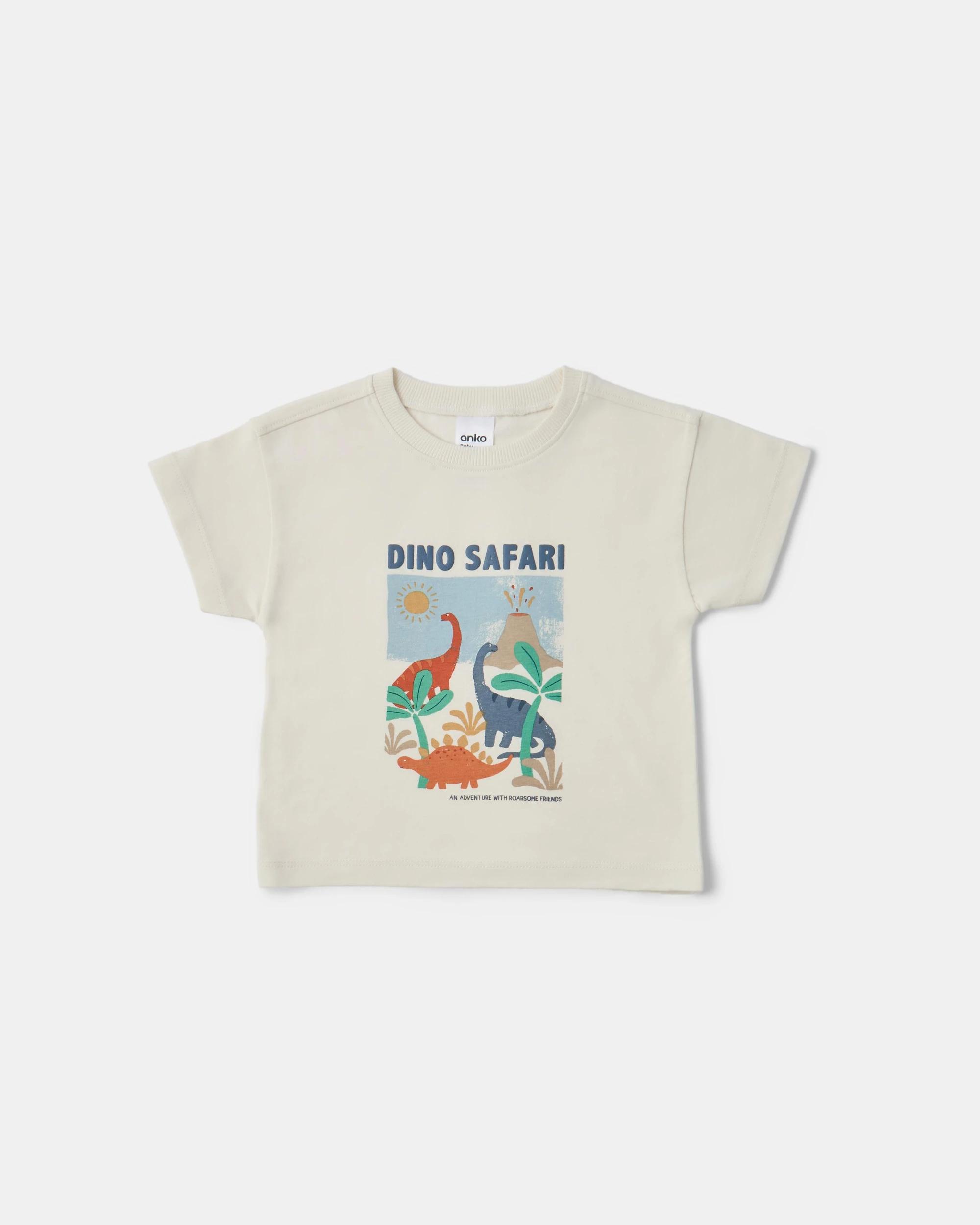 3 3 Pack Short Sleeve T-shirts Dino, 3 of 8