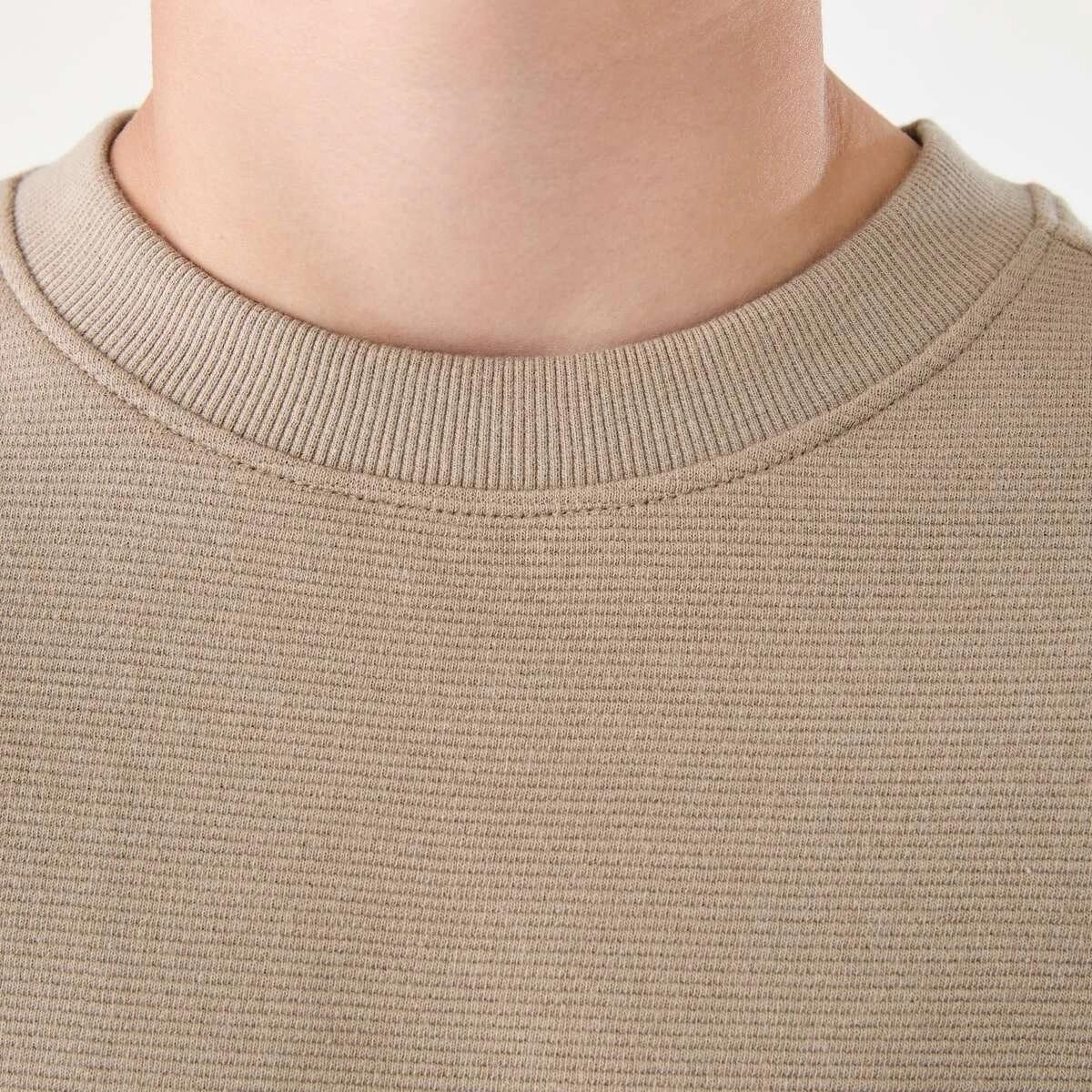 4 Short Sleeve Oversized Textured T-shirt SAVANNAH, 4 of 7