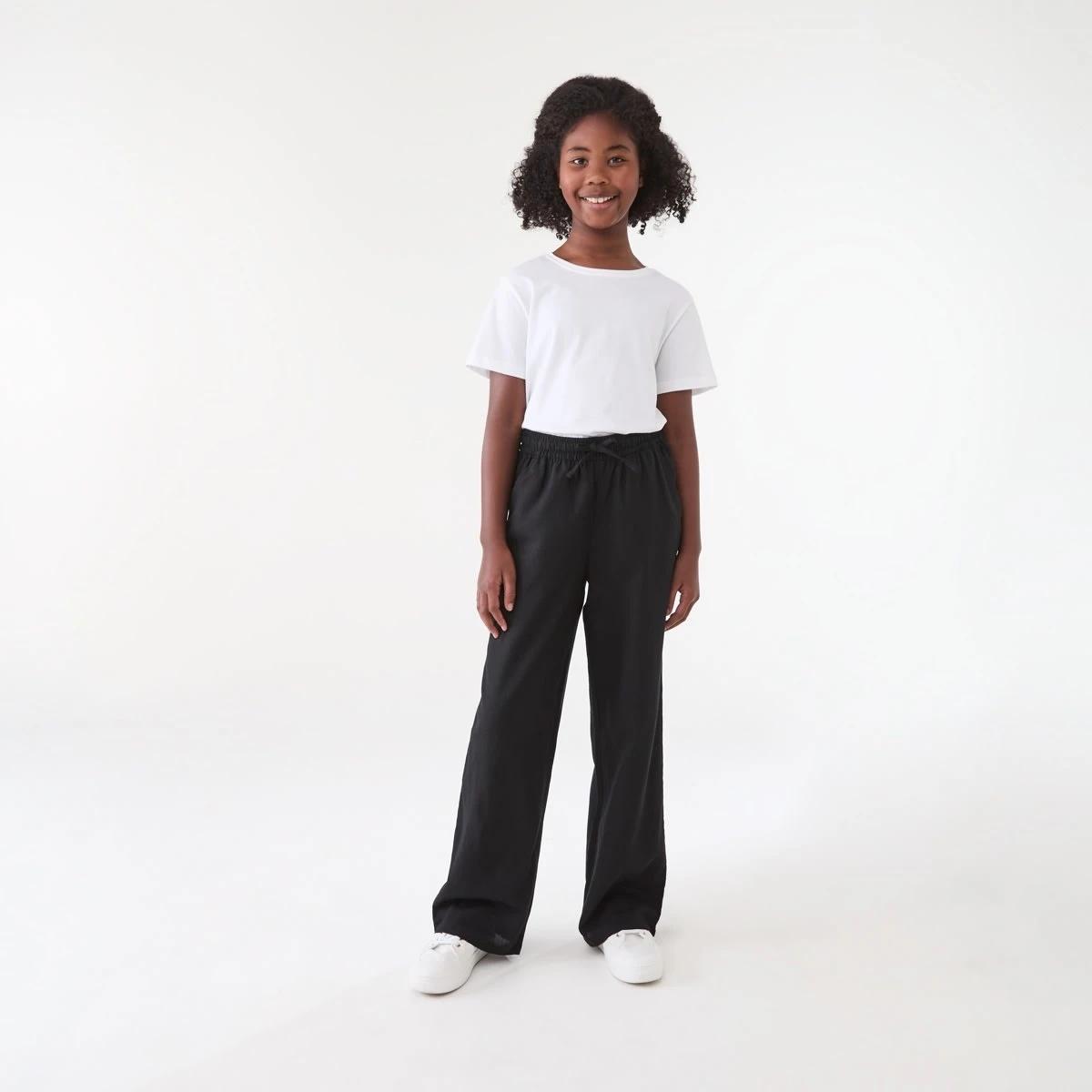 4 Wide Leg Pants BLACK, 4 of 5