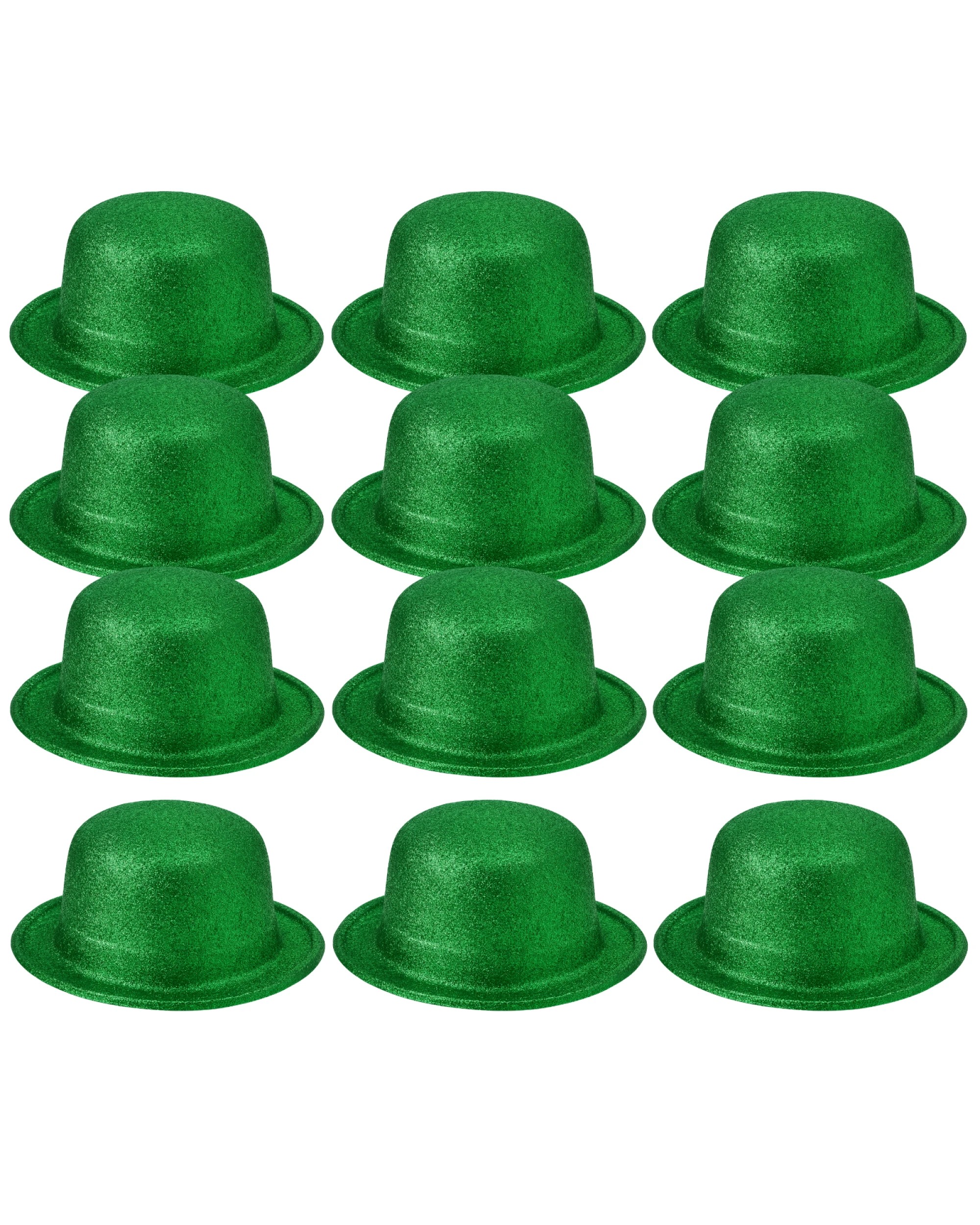 2 BR Costumes Glitter Bowler Hat Party Costume Accessory - Bulk Pack of 12, 2 of 3