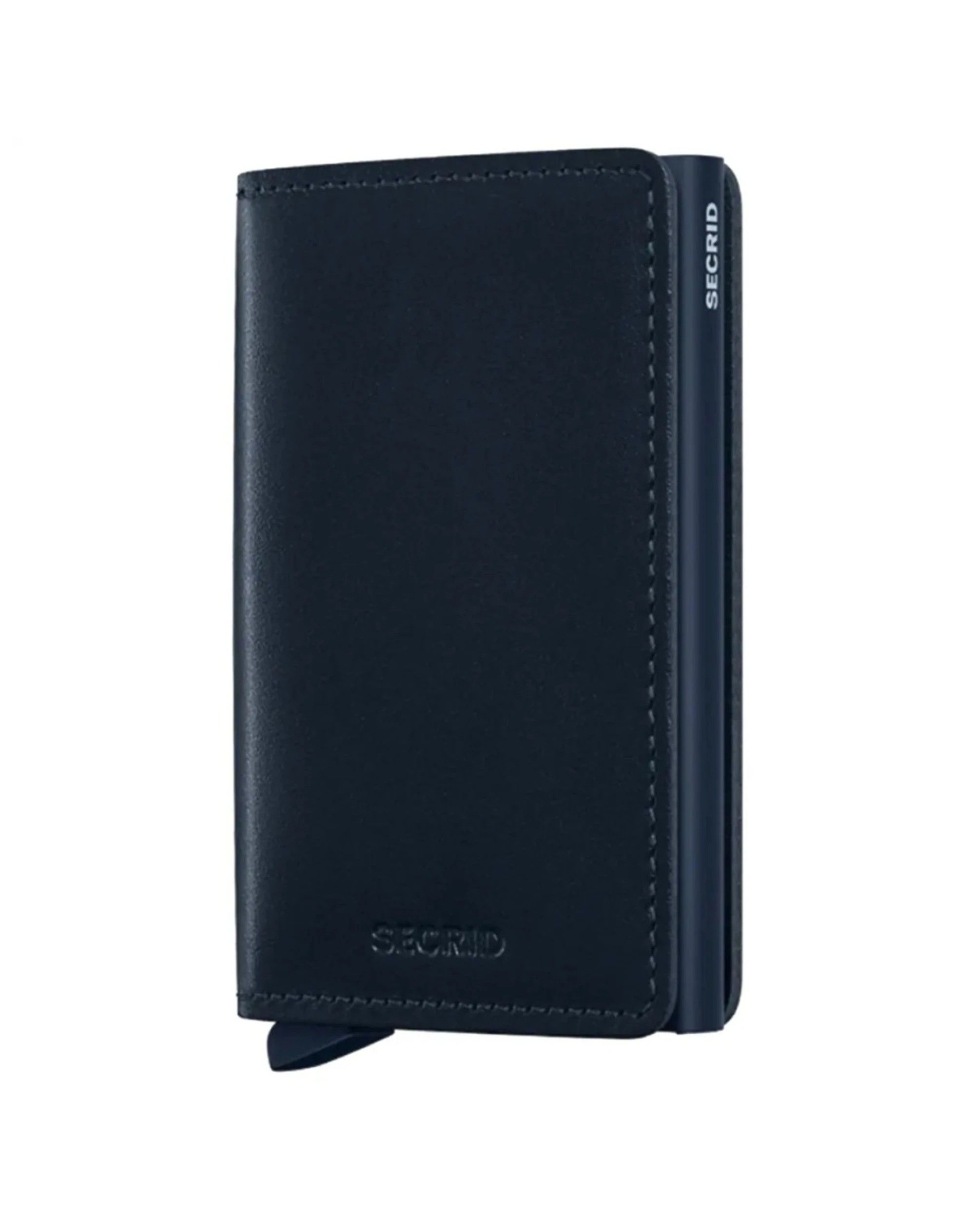 1 Secrid Slimwallet Compact RFID Travel Wallet Card Holder Navy - Blue, 1 of 5