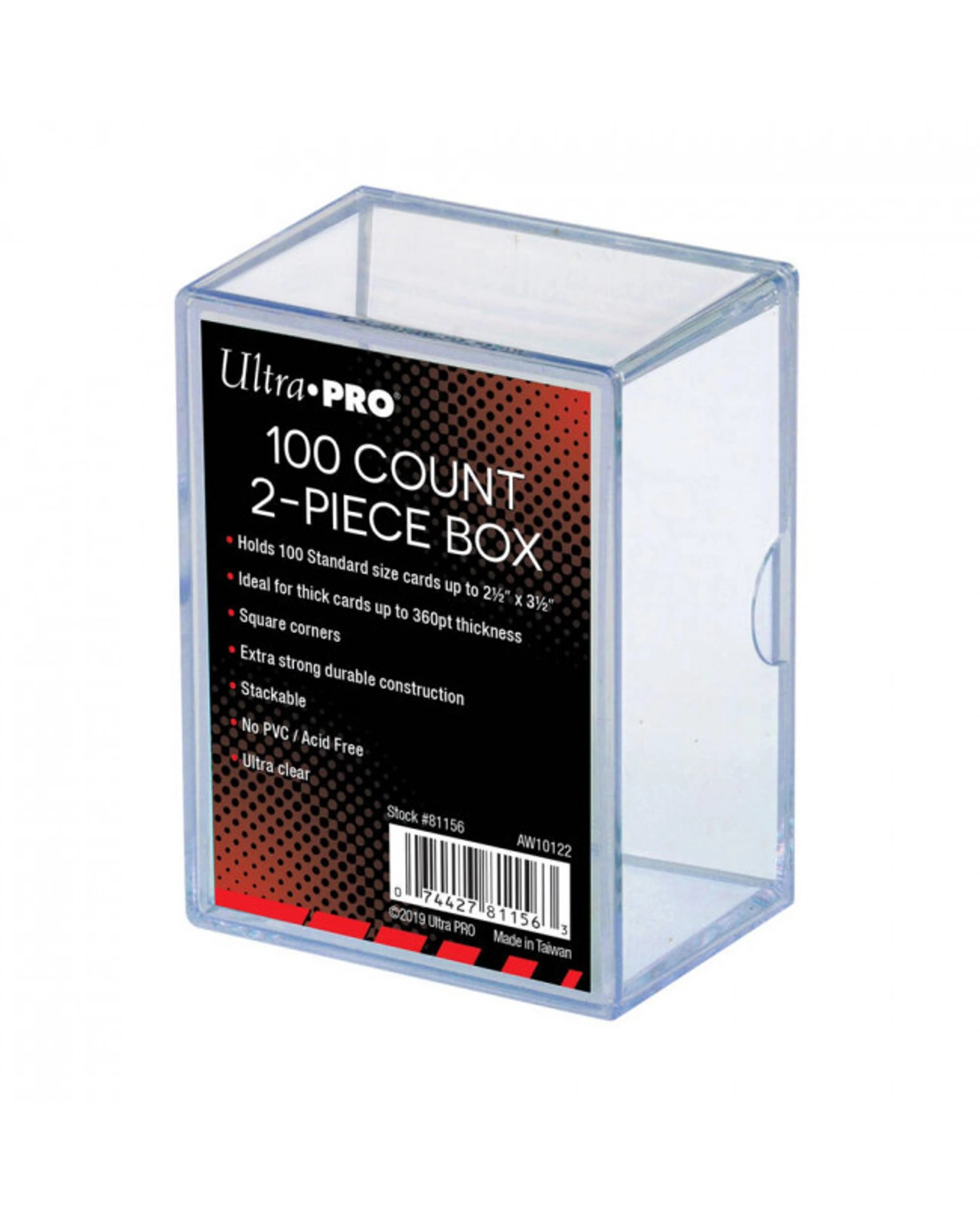 1 Ultra Pro 100 Count 2-Piece Clear Card Storage Box, 1 of 1