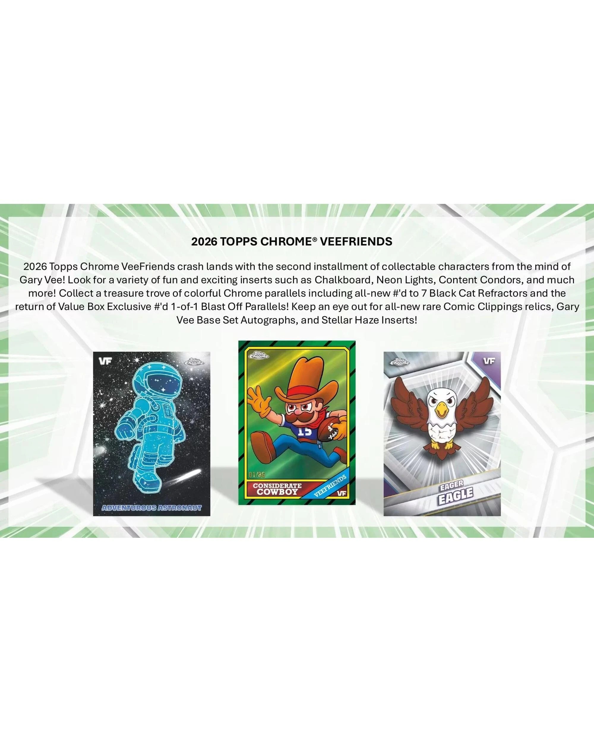 3 Topps Chrome 2026 VeeFriends Mega Box, 3 of 9