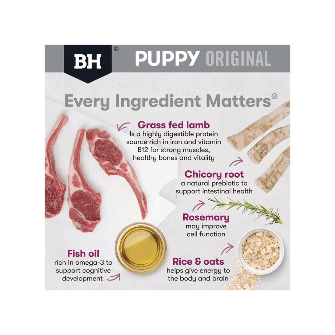 3 Black Hawk Puppy Small Breed Original Dry Dog Food Lamb & Rice 10kg, 3 of 8