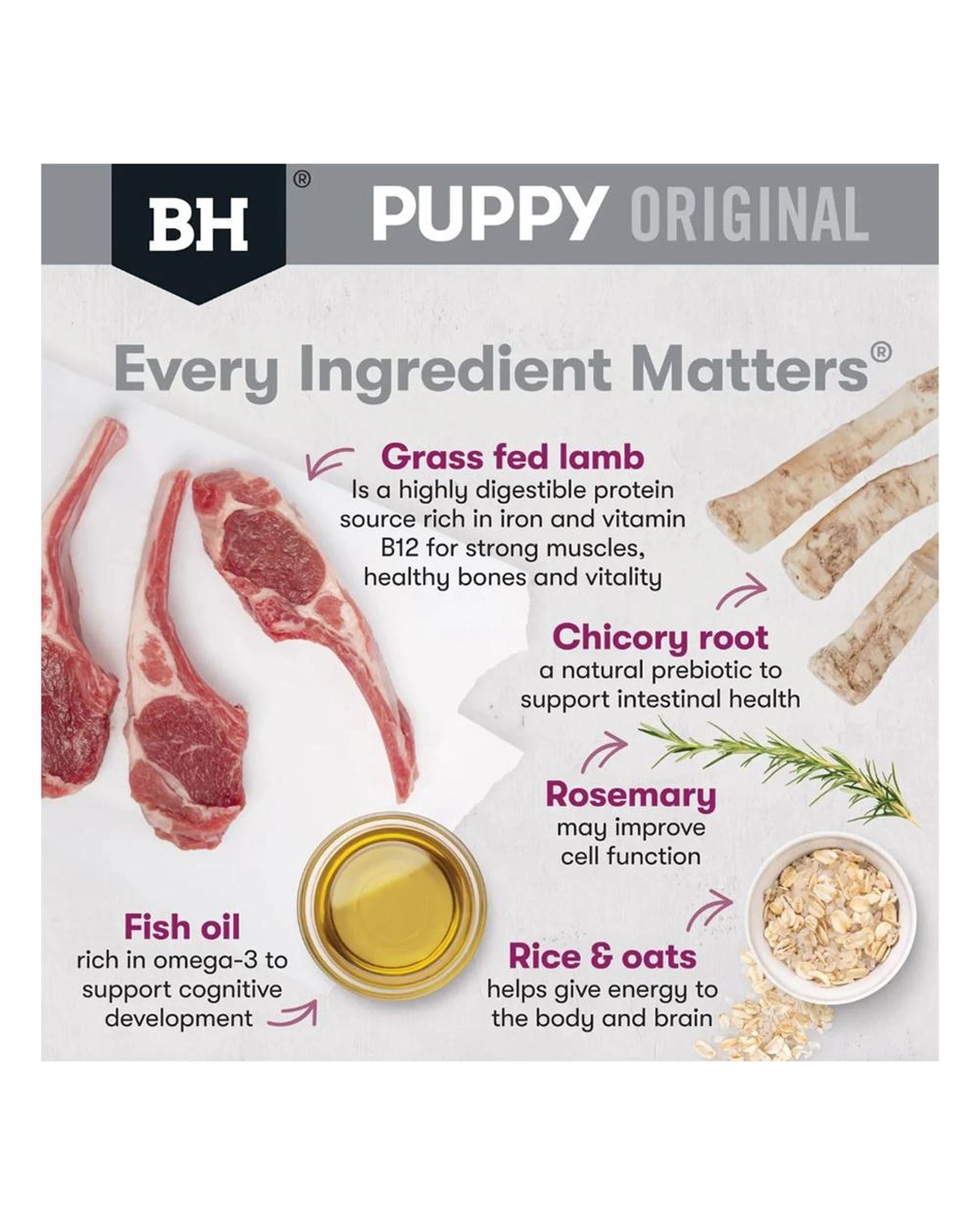 3 Black Hawk Puppy Small Breed Original Dry Dog Food Lamb & Rice 10kg, 3 of 8