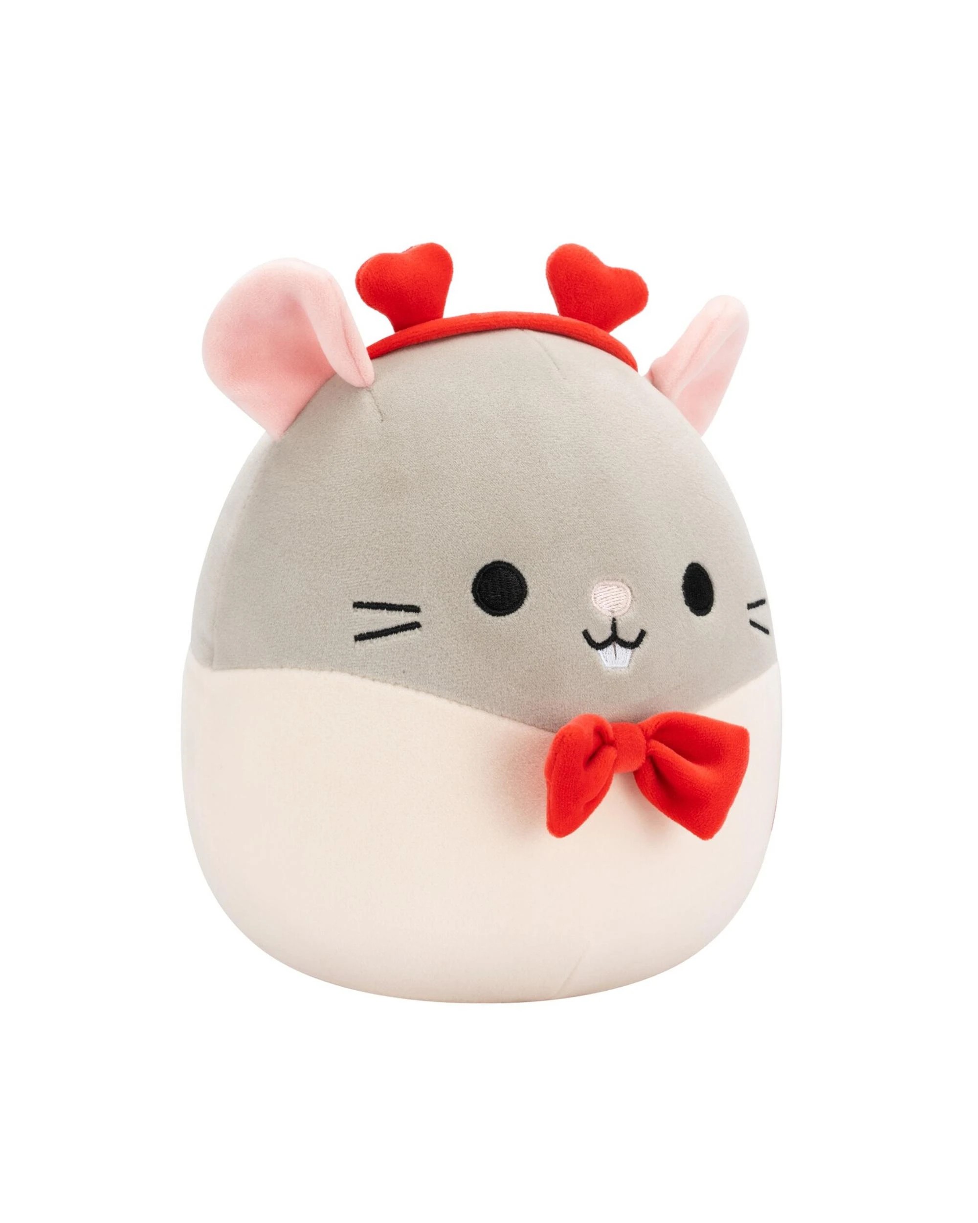 3 Squishmallows Valentines Rusty the Rat 7.5 inch Plush - Grey, 3 of 5