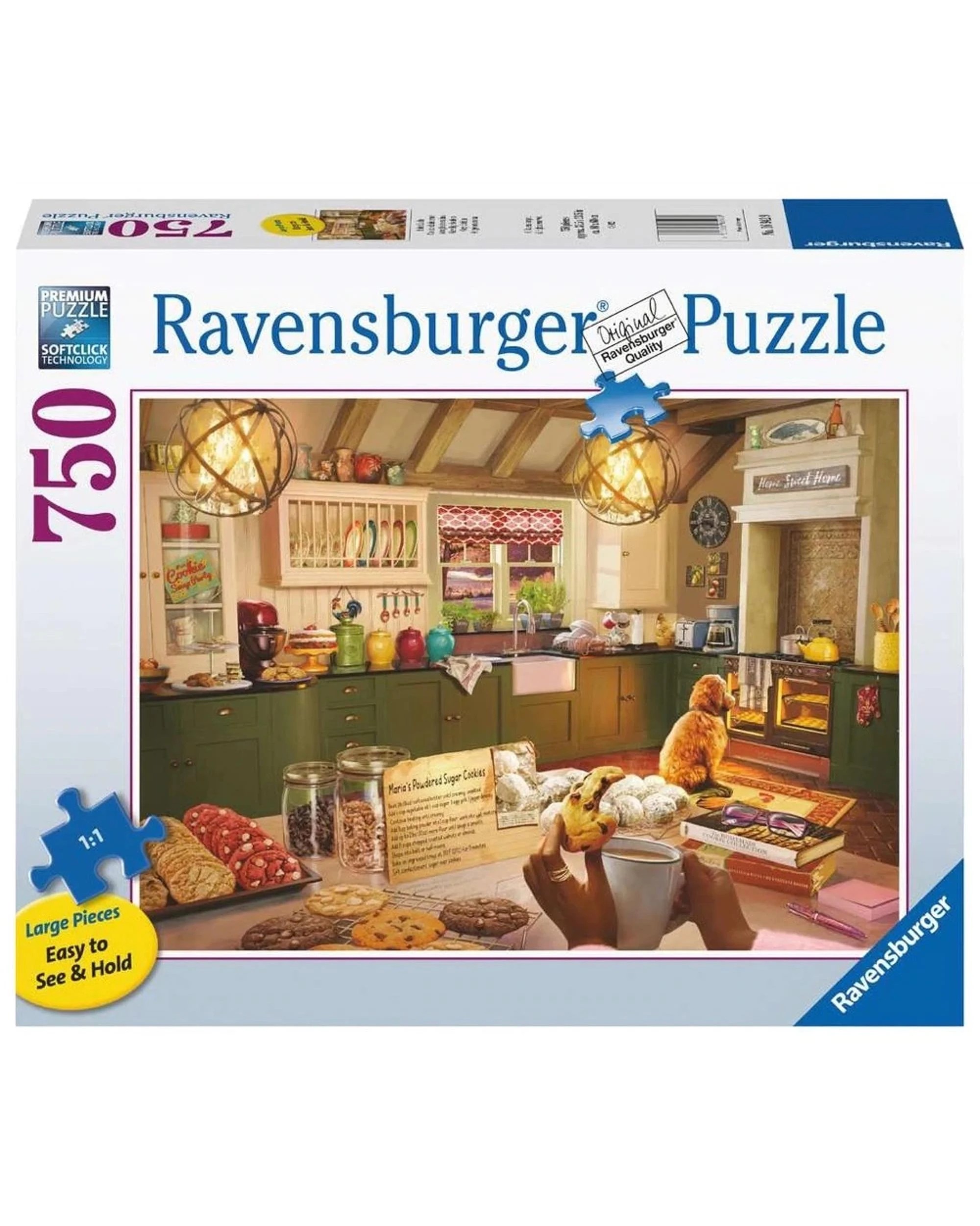 1 Ravensburger Cozy Kitchen Large Format 750 Piece Jigsaw Puzzle, 1 of 1