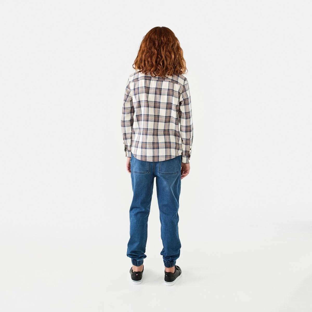 7 Long Sleeve Flannel Shirt Bge Check, 7 of 9
