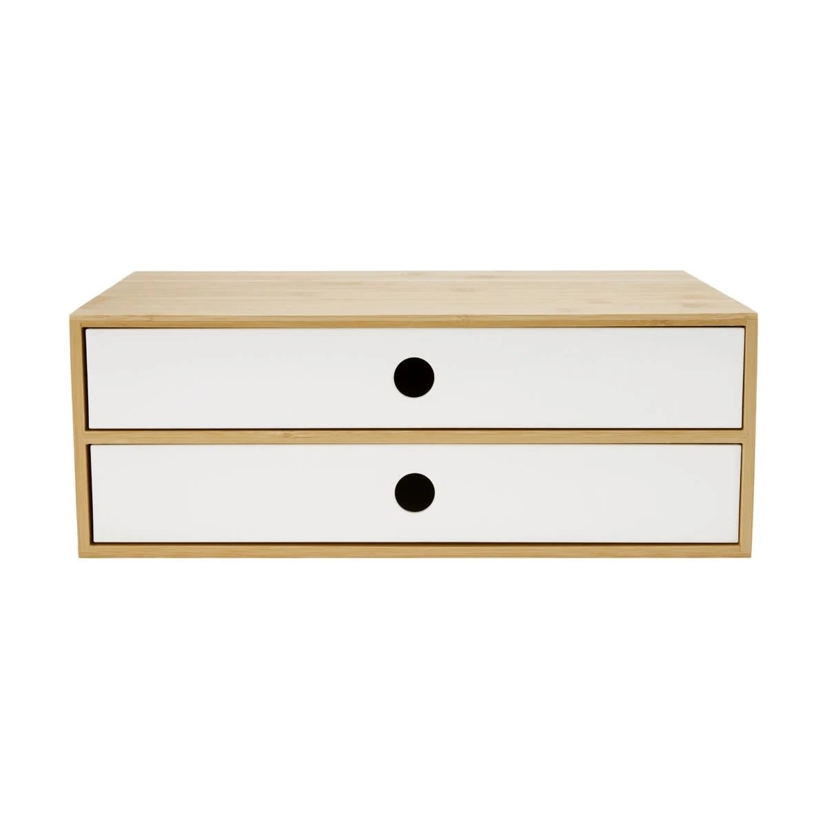2 Bamboo and Plastic Desk Top Drawers, 2 of 9