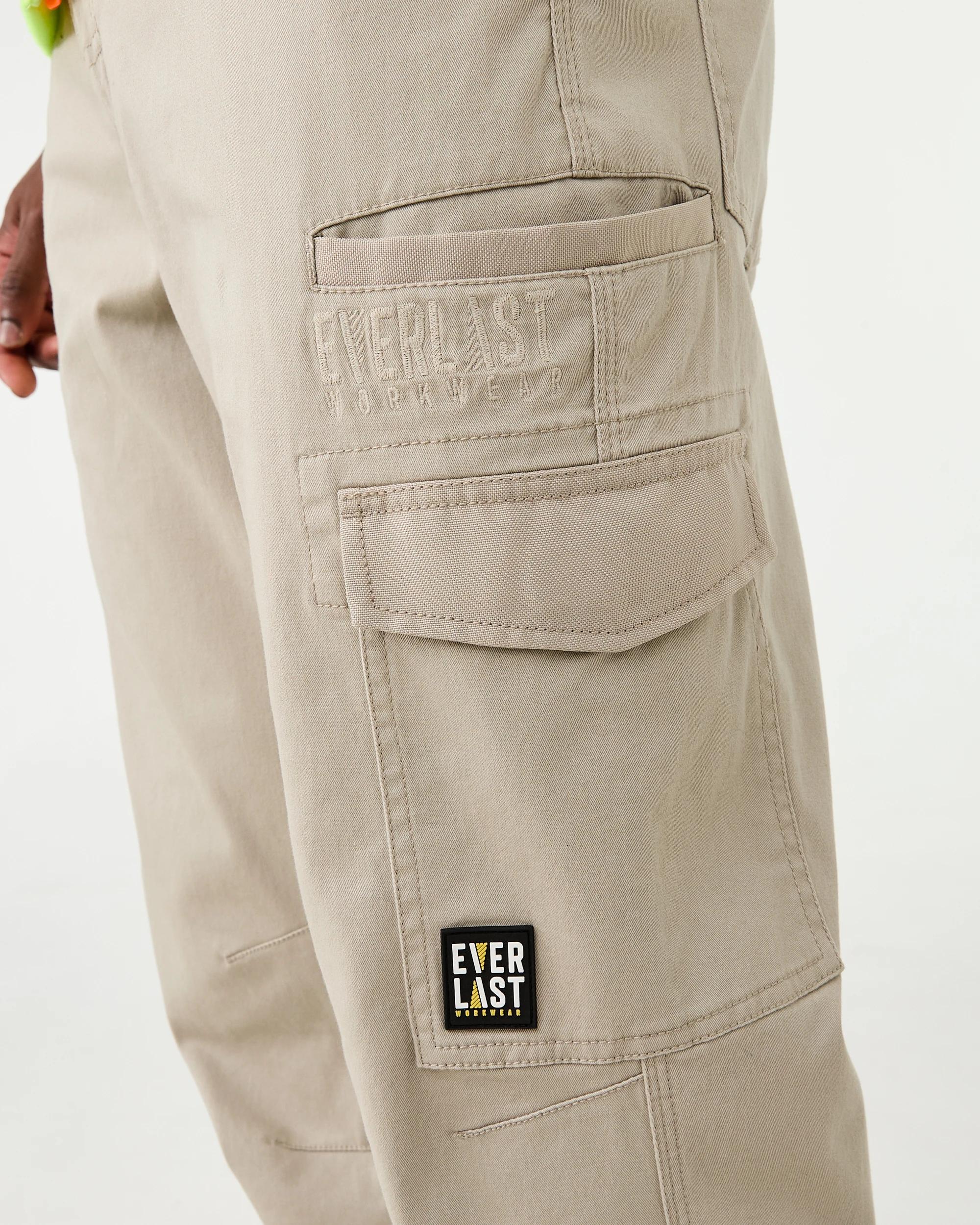 4 Everlast Work Canvas Joggers STONE BEIGE, 4 of 8