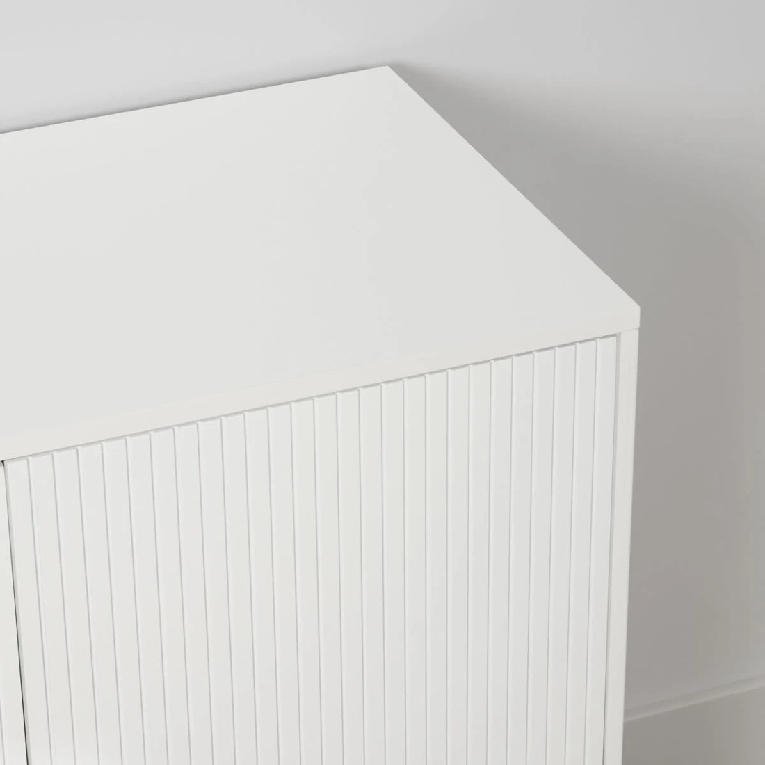 5 Stevie Ribbed Cabinet - White, 5 of 9