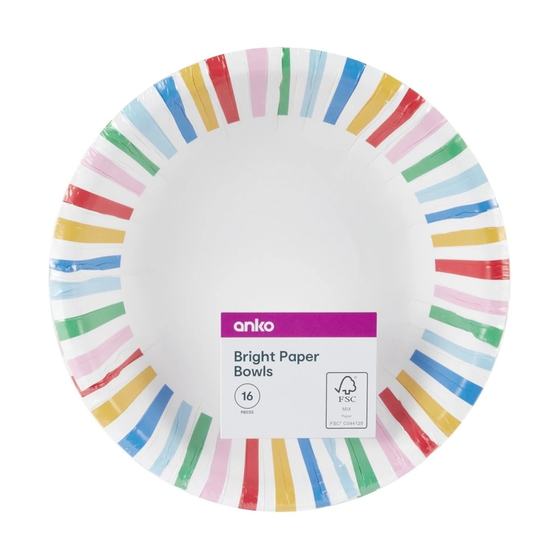 5 16 Piece Bright Paper Bowls, 5 of 5