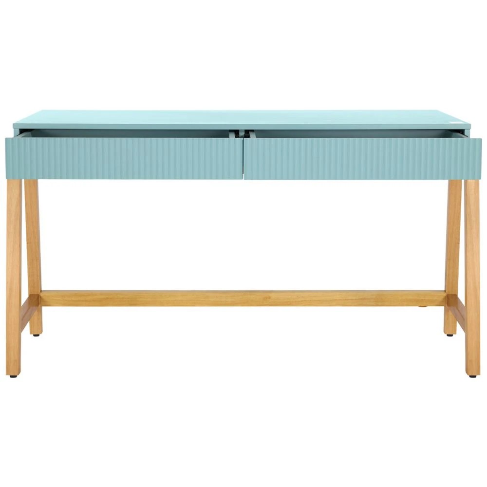 6 Stilford Ribe 2 Drawer 1400mm Desk Green Desks, Tables and Workstations, 6 of 10