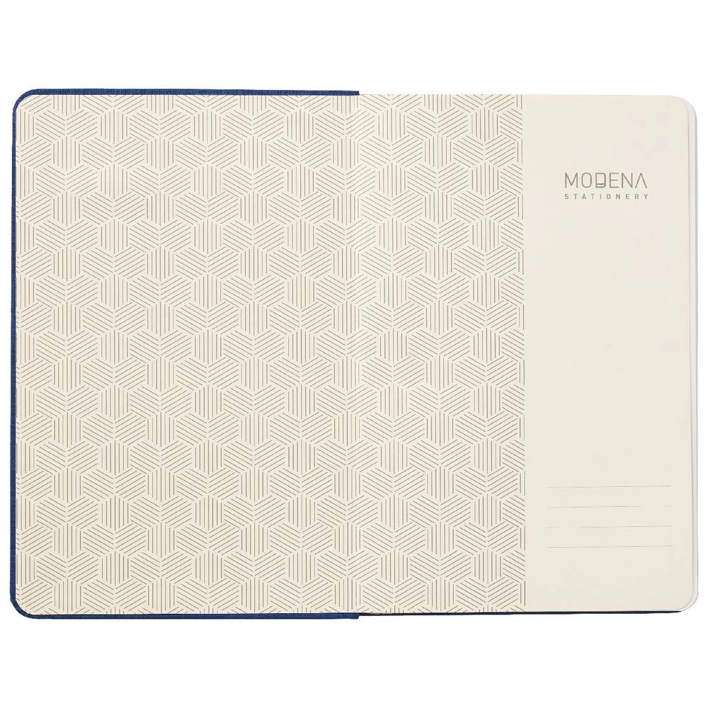 3 Modena A5 Linen Plain Notebook Navy, 3 of 5
