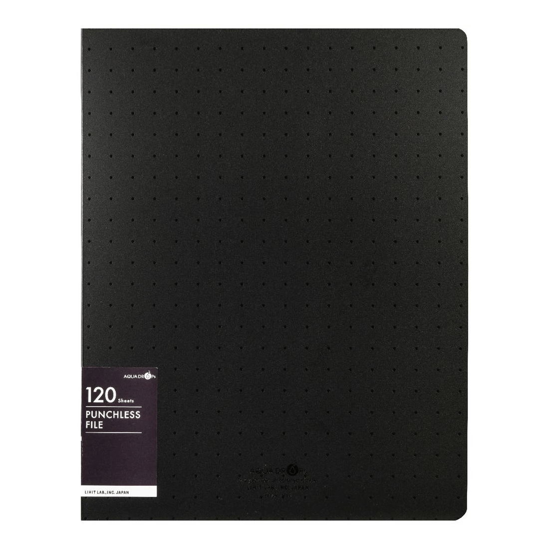 2 Aqua Drops A4 Punchless File Black, 2 of 5