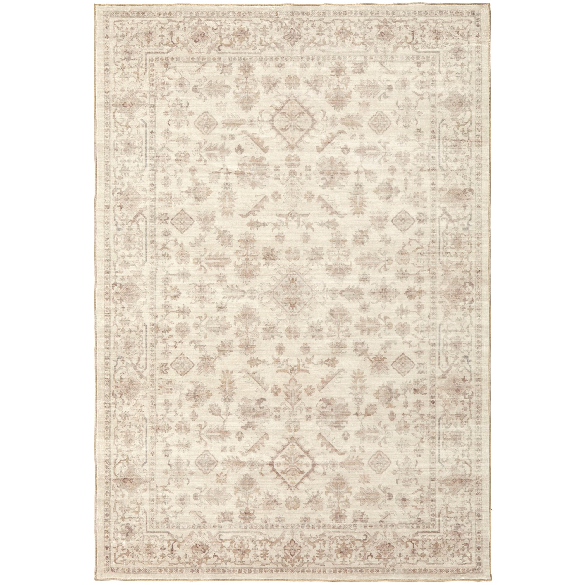 2 Common Ground Rugs Vitality Skye Machine Washable 320x230cm - Extra Large Floor Rug - Beige - Natural, 2 of 8