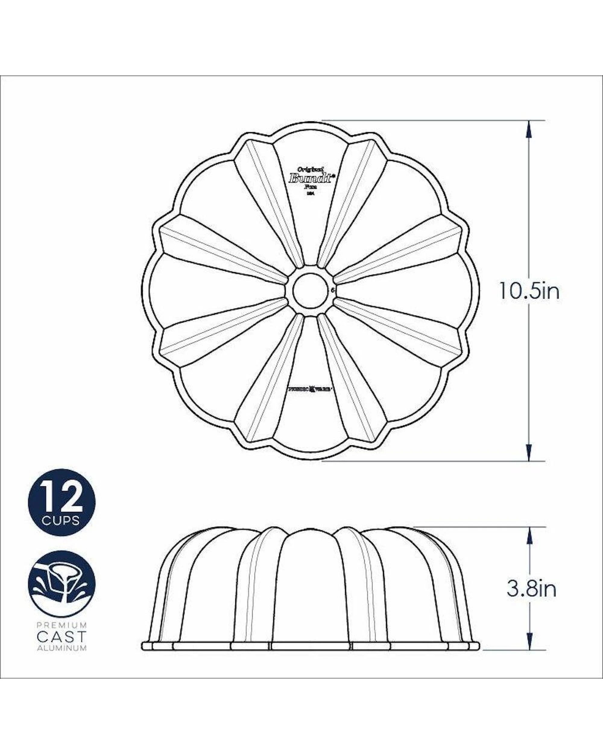 5 Nordic Ware Toffee Original Bundt Pan  26.5 x 26.5 x 9.5cm, 5 of 5
